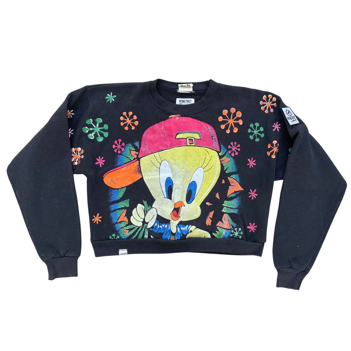 Warner Bros Vintage 1995 Looney Tunes Tweety Bird Crewneck Sweatshirt Size L / US 10 / IT 46 - 1 Thumbnail