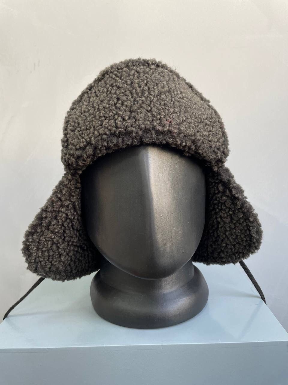 Hysteric Glamour × Japanese Brand SALE💣💣 Black Trapper LEATHER Y2K LGB STYLE Fur Hat Size ONE SIZE - 6 Thumbnail