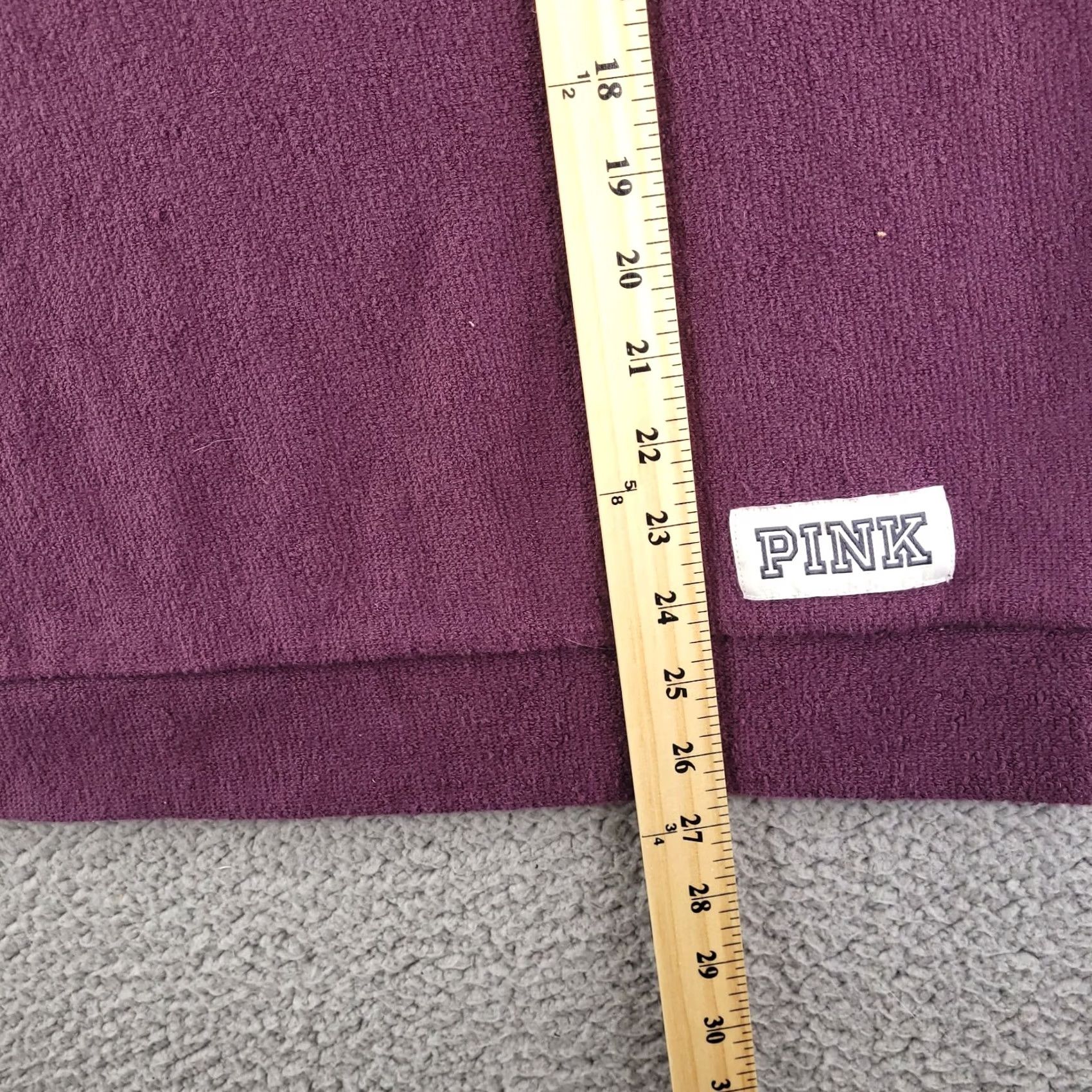 Victoria's Secret Victoria's Secret Mock Neck Sweater Women's XS Burgundy Pink Love Fuzzy Pullover Sweatshirt Long Sleeve Solid Size XS / US 0-2 / IT 36-38 - 7 Thumbnail