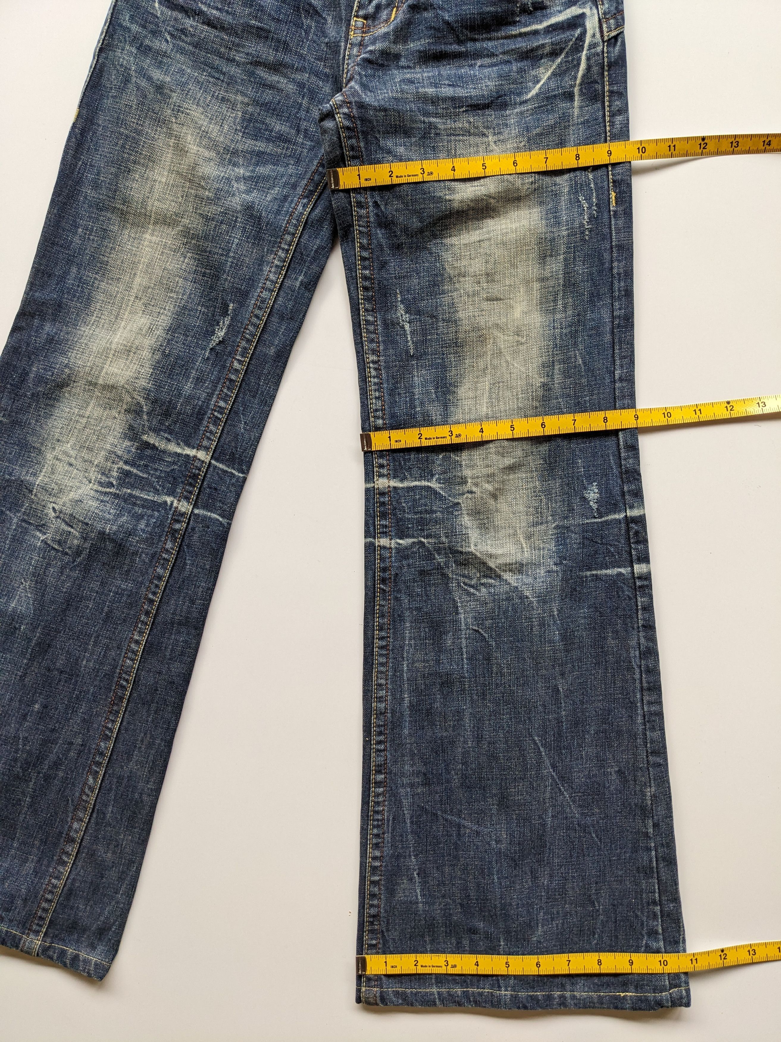 Japanese Brand × Kaihara Denim Riobera faded clawmark flare jeans Size US 29 - 9 Thumbnail