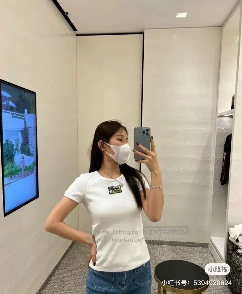Chanel Chanel 23C white beaded letter embroidery short sleeves Size XS / US 0-2 / IT 36-38 - 7 Thumbnail