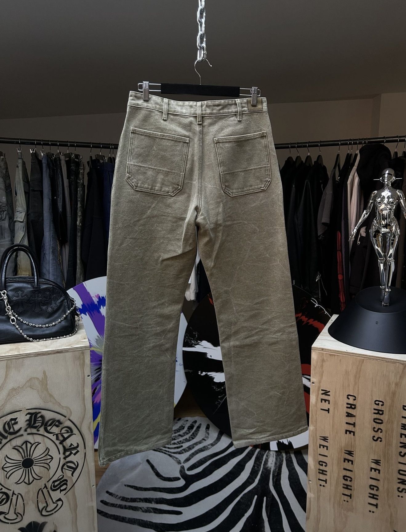 Acne Studios Acne Studios Green Wash Denim Size US 33 - 3 Thumbnail