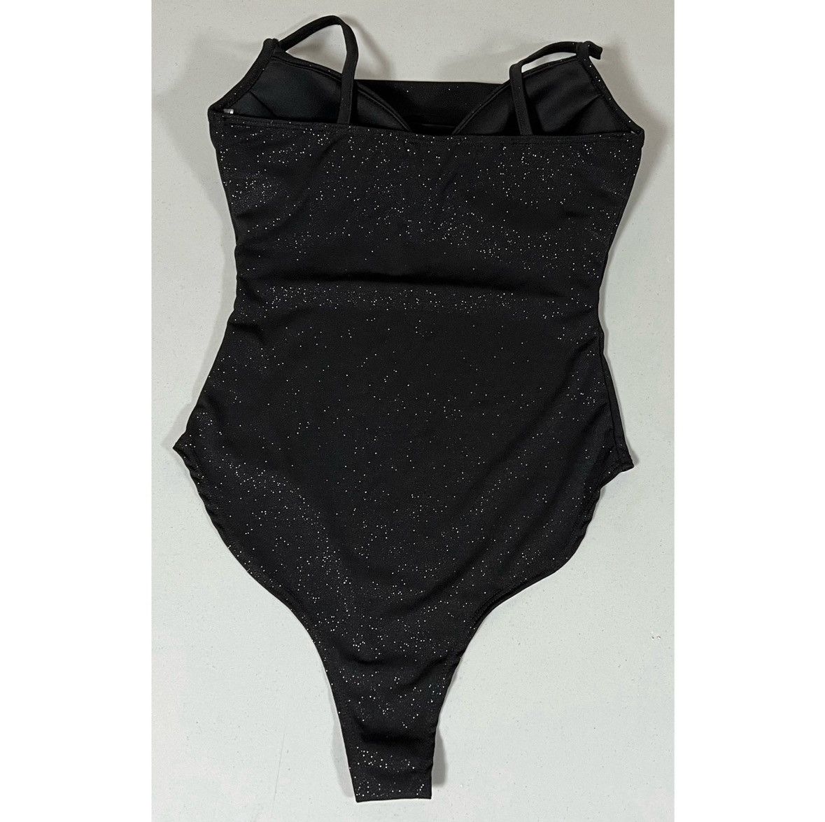Vintage Black Glitter Cowl-Neck Shirt Blouse Bodysuit Teddy Size S 🖤 Size S / US 4 / IT 40 - 4 Thumbnail