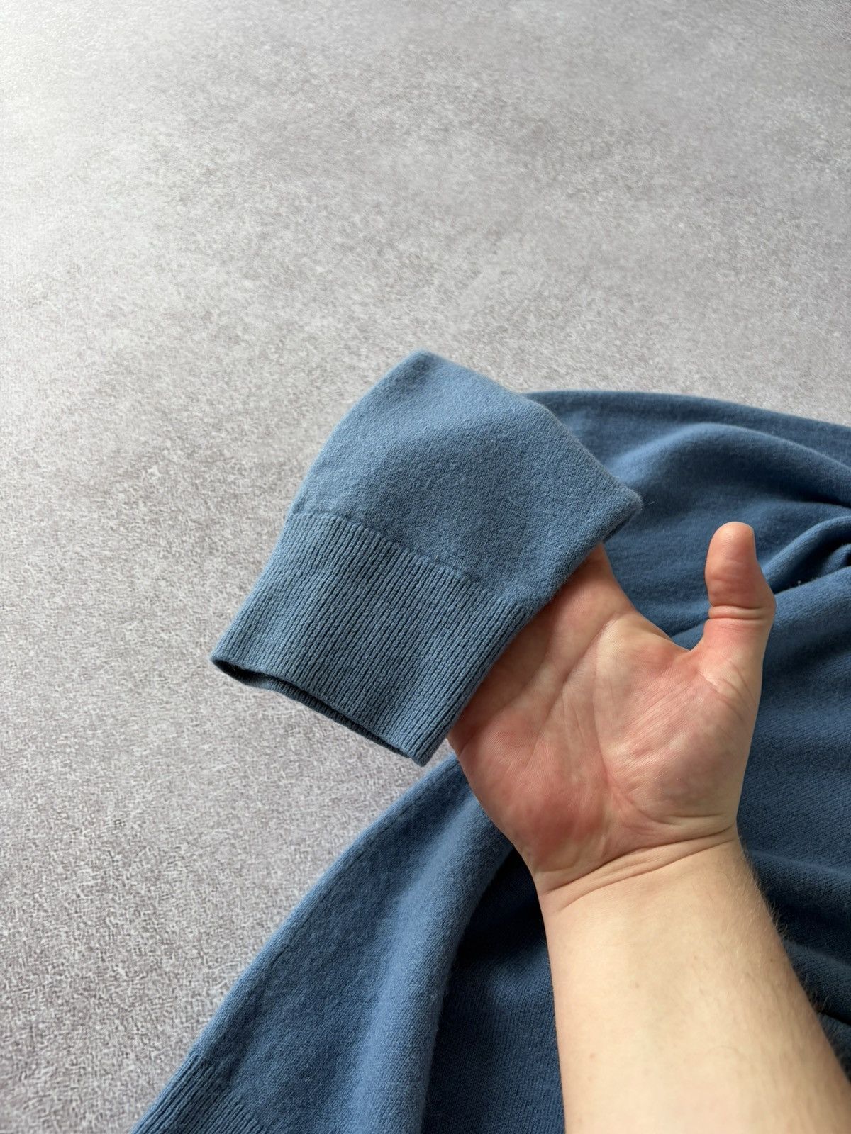 Officine Generale Officine Generale Paris 100% Wool Sweater Blue Crewneck Size US L / EU 52-54 / 3 - 8 Thumbnail