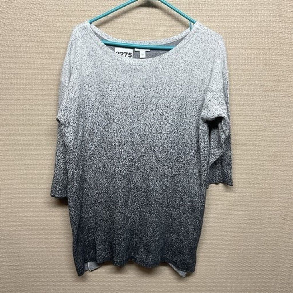 J. Jill Pure Jill Ombre Speckled Knit BoatNeck Sweater Women Size L Size L / US 10 / IT 46 - 1 Thumbnail