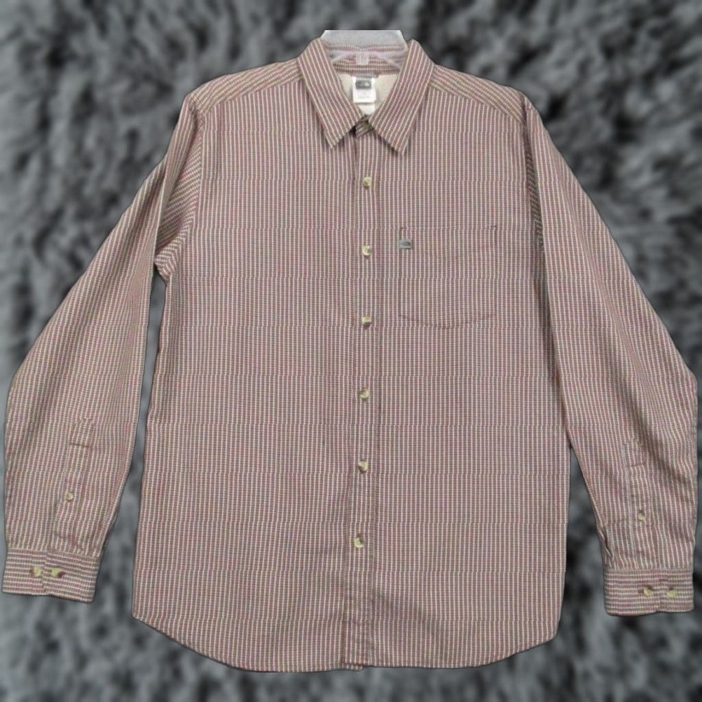 The North Face The North Face Shirt Maroon Check Large Mens Lined Long Sleeve Pocketed Button-Up Regular Fit Size US L / EU 52-54 / 3 - 1 Thumbnail