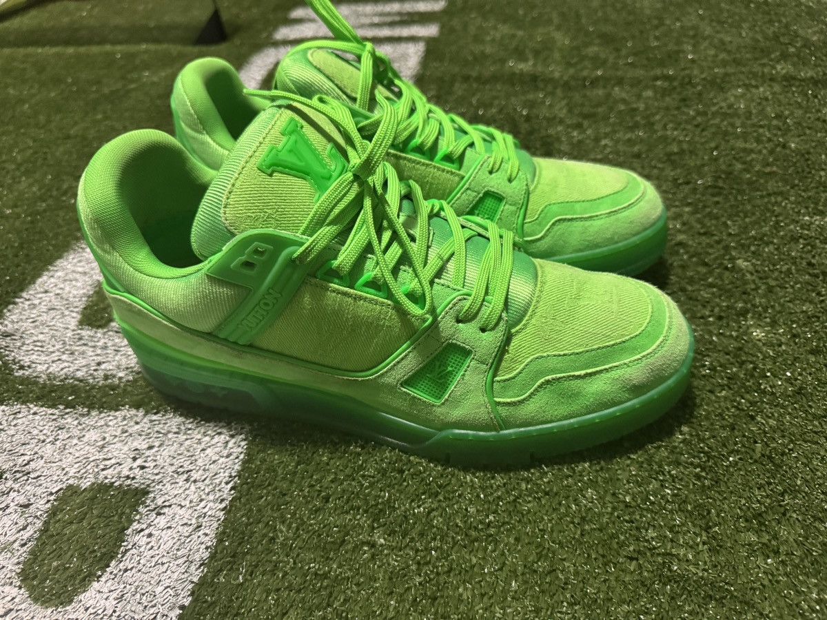 Louis Vuitton LV Virgil Slime Lime Green Skater Shoes Size US 9.5 / EU 42-43 - 5 Thumbnail