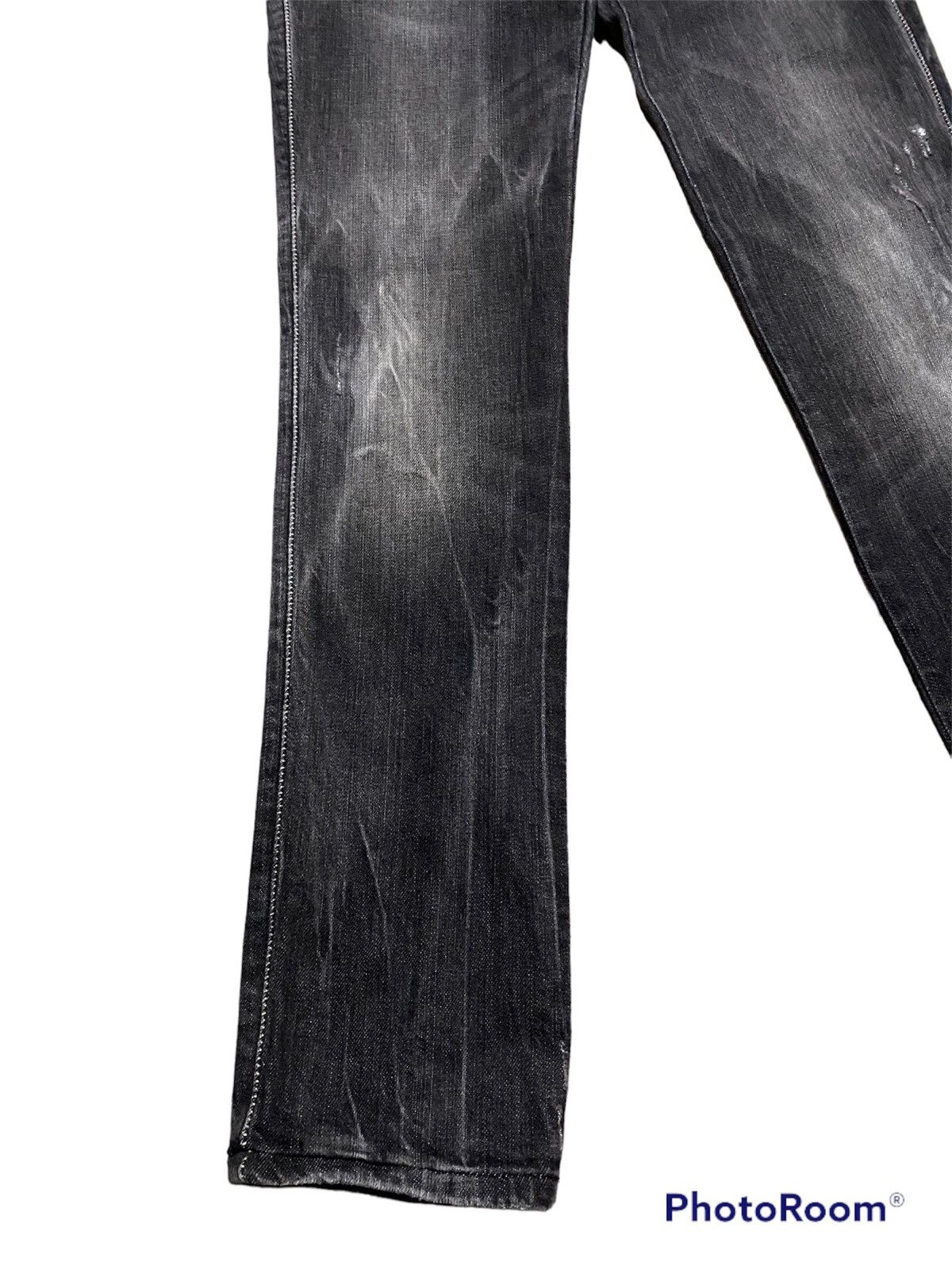 Diesel × Hysteric Glamour × Tornado Mart Diesel Cuddy Stretch Black Wash Made in Italy Size US 29 - 3 Thumbnail