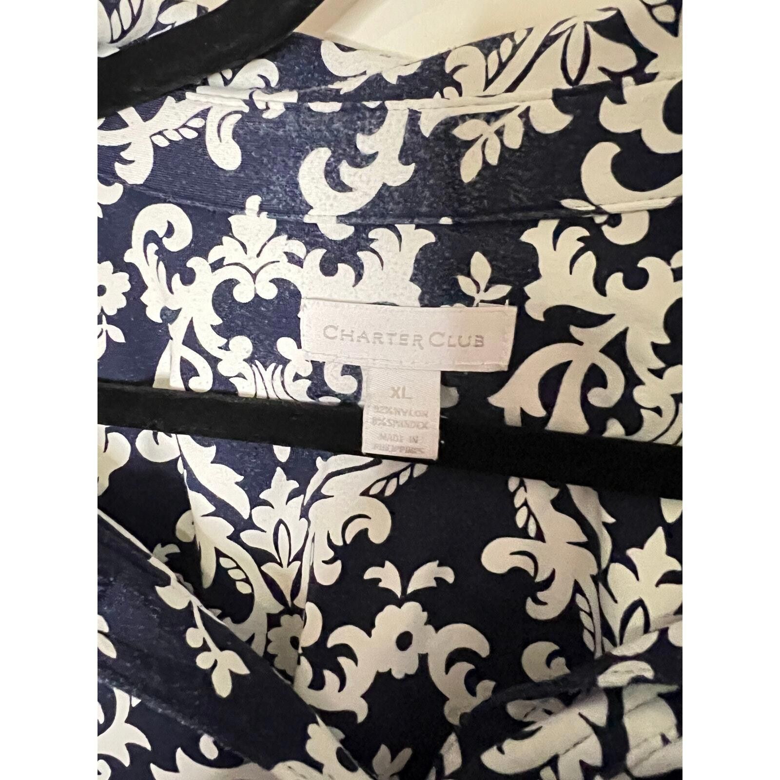 Charter Club Charter Club Elegant Floral Print Dress - XL Size XL / US 12-14 / IT 48-50 - 5 Thumbnail
