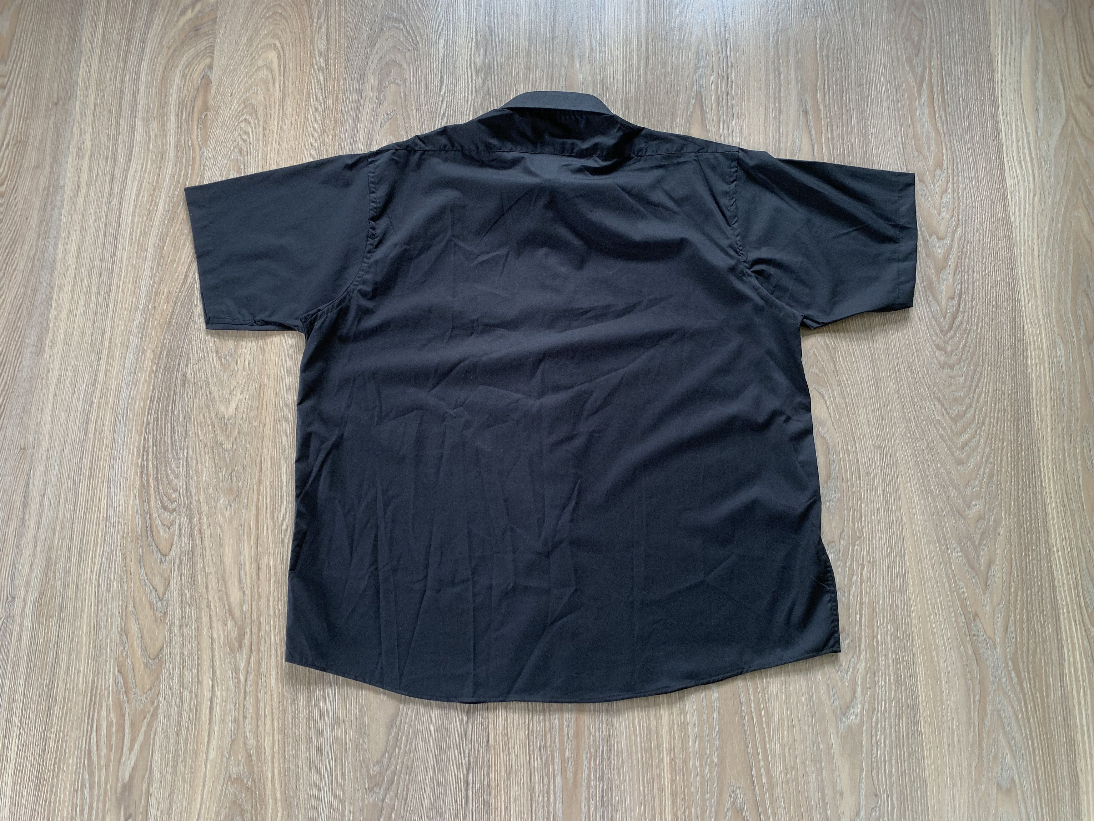 Designer × Oleg Cassini Oleg Cassini Short Sleeve Classic Cotton Black Shirt Size US XXL / EU 58 / 5 - 3 Thumbnail
