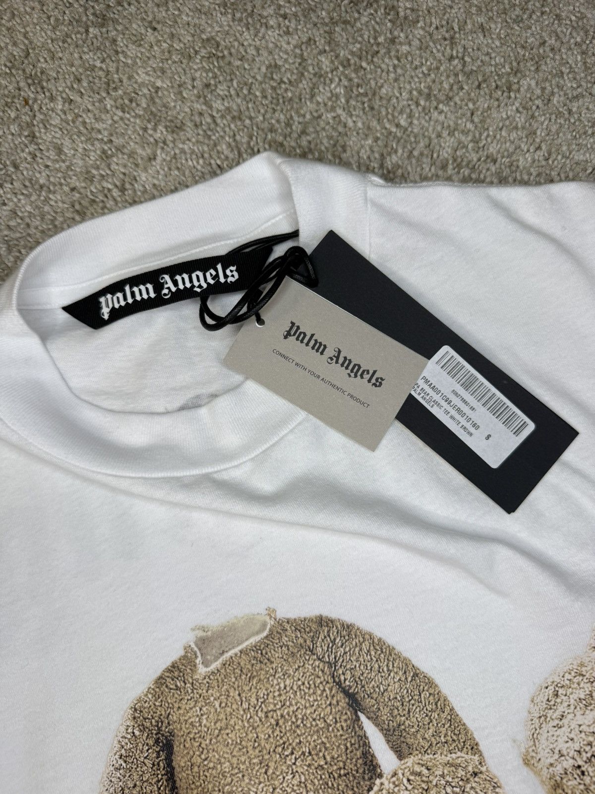 Palm Angels Palm Angels Bear T-Shirt (White) Size US S / EU 44-46 / 1 - 5 Thumbnail