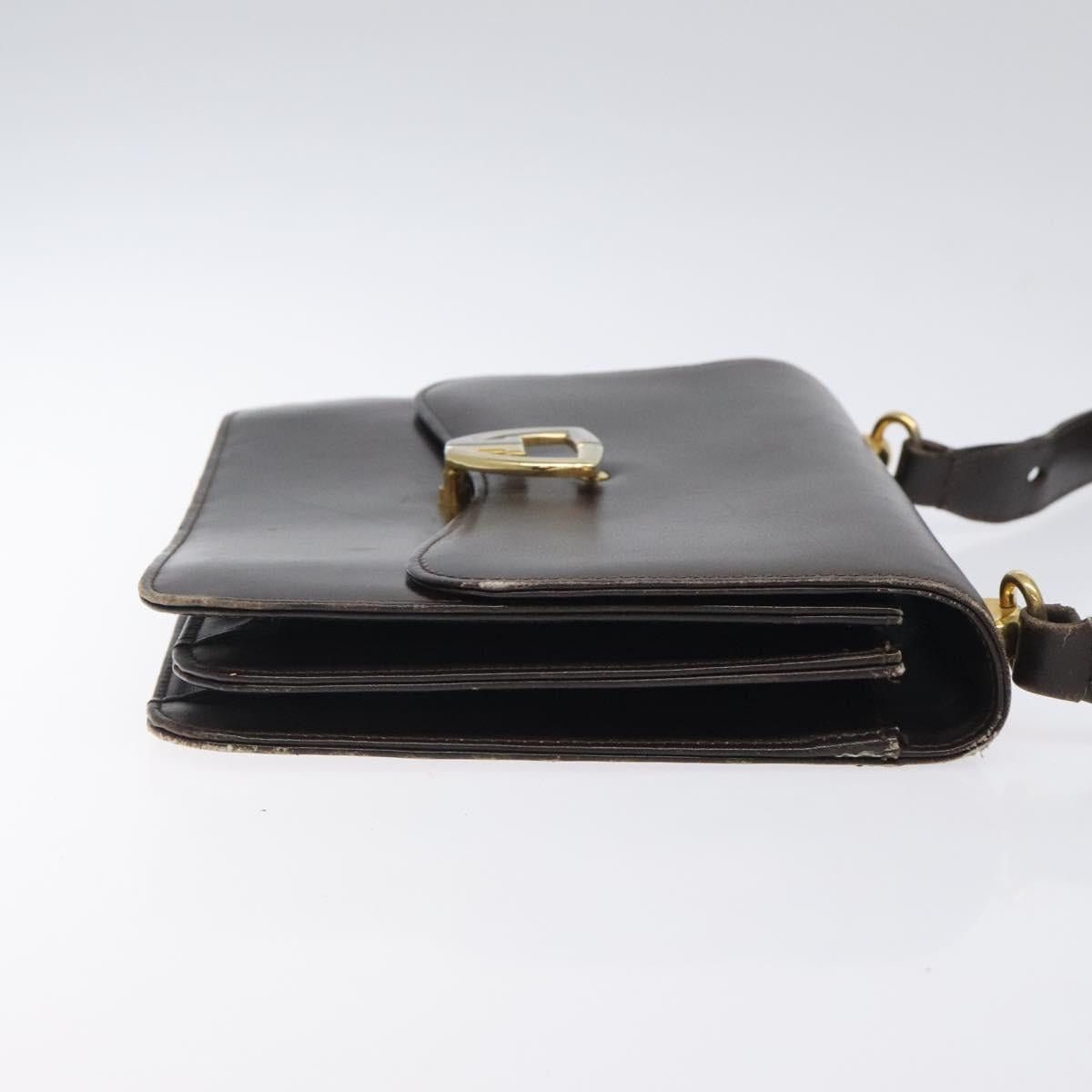 Gucci GUCCI Shoulder Bag Leather Brown Gold Size ONE SIZE - 3 Thumbnail