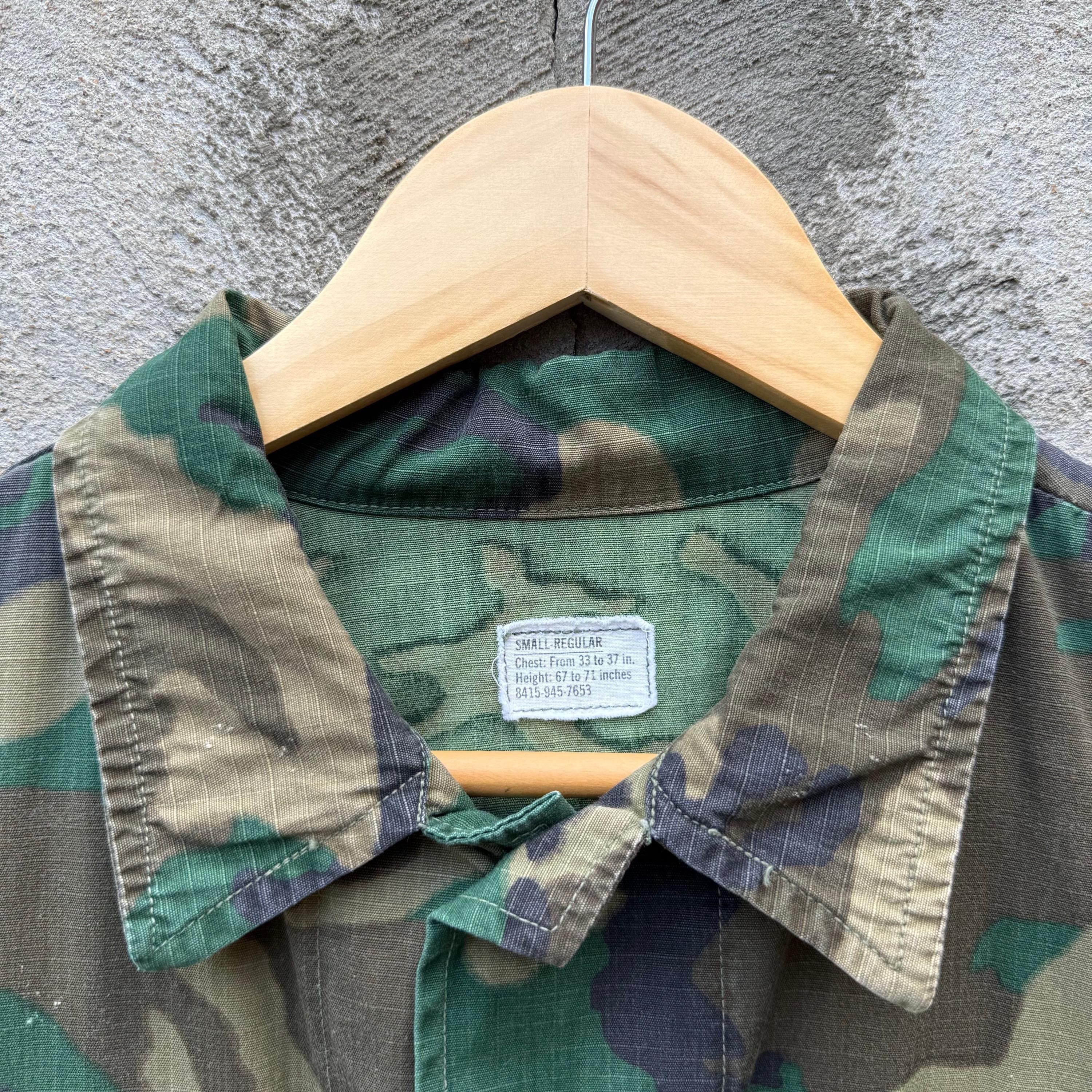 Vintage 1970 US Military ERDL Camo Slant Pocket Jungle Jacket Size US M / EU 48-50 / 2 - 4 Thumbnail