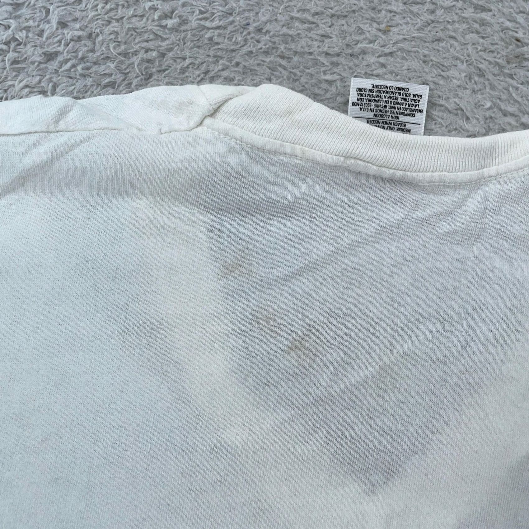 Hanes VINTAGE Hanes T-Shirt Mens XS White Short Sleeve Basic Tee Plain Size US XS / EU 42 / 0 - 5 Thumbnail