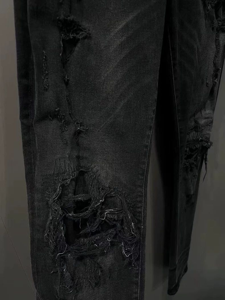 Amiri Amiri Classic washed gray destruction jeans 2501-Nextarrow Size US 33 - 2 Thumbnail