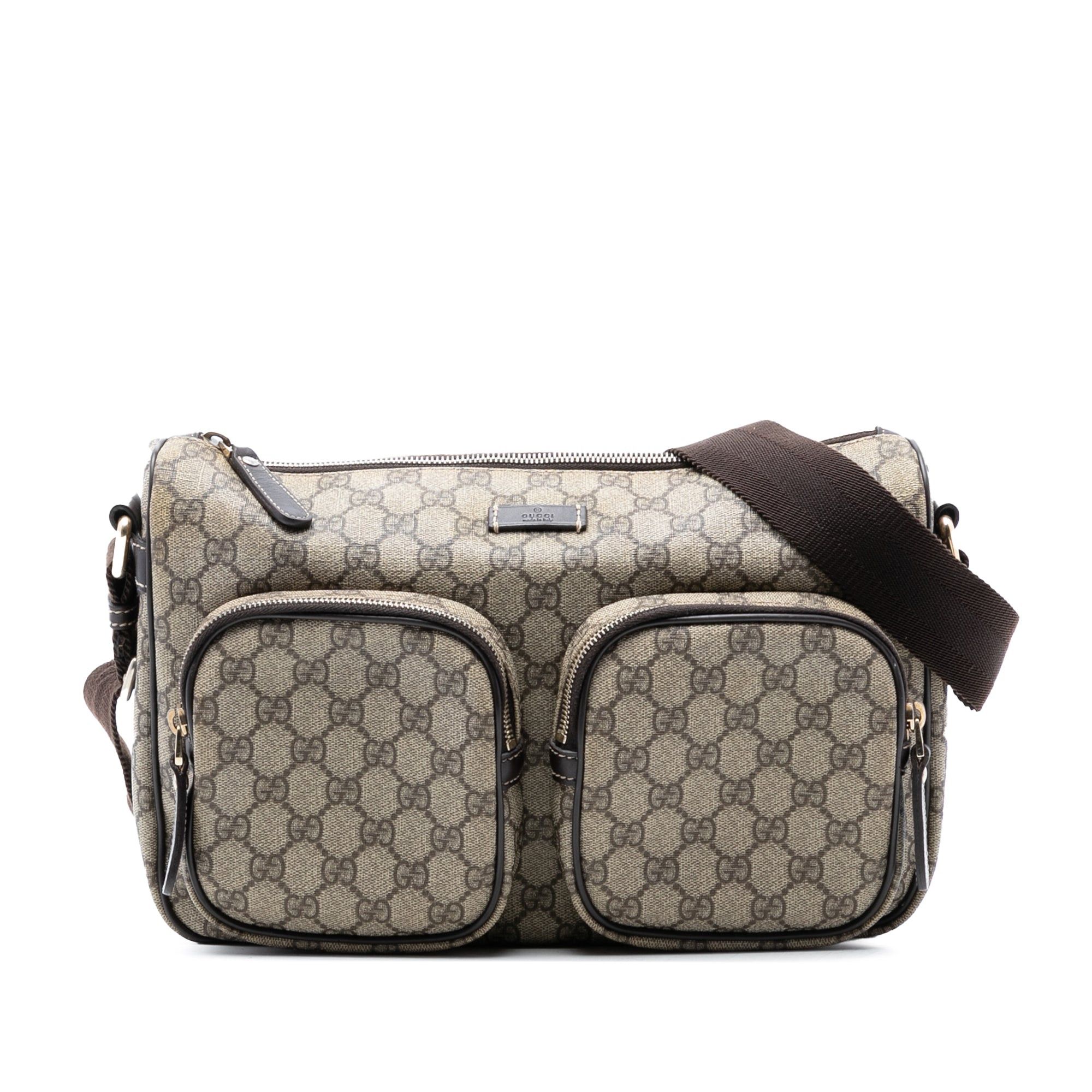 GG Supreme Double Pocket Crossbody