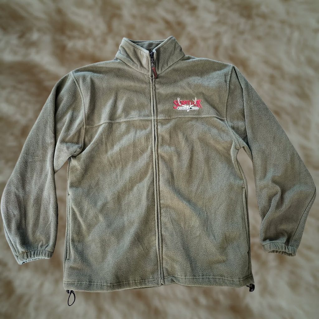 Vintage Scent Lok Full Zip Jacket Green Men’s Medium Fleece Hunting Outdoor Embroidered Size US M / EU 48-50 / 2 - 1 Thumbnail