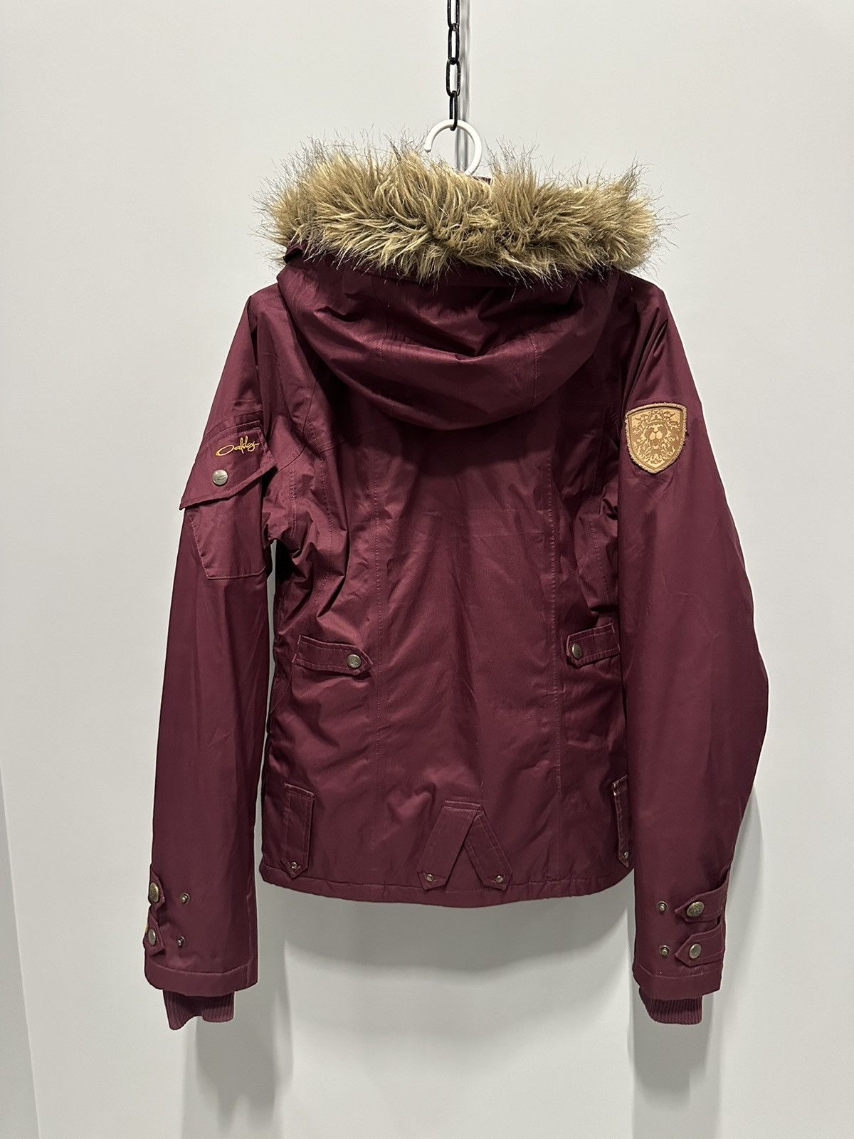 Oakley Vintage Oakley Bomber Jacket 00s Fur Hood Japanese Style Size XS / US 0-2 / IT 36-38 - 14 Thumbnail