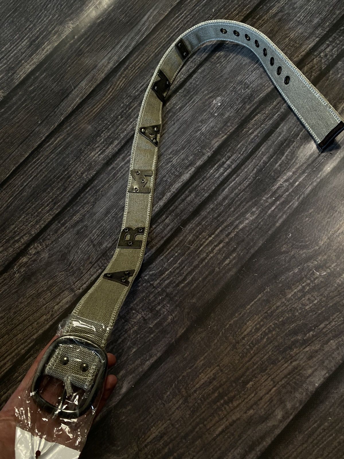 Armani Armani Army Vintage Big Logo Belt y2k Size ONE SIZE - 1 Thumbnail