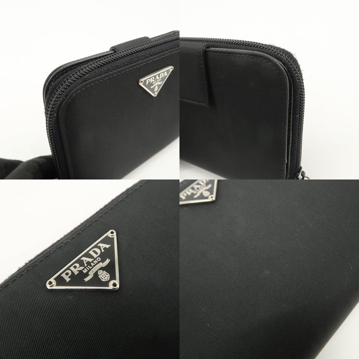 Prada Prada Tessuto Nylon Zippy Compact Wallet Black Size ONE SIZE - 5 Thumbnail