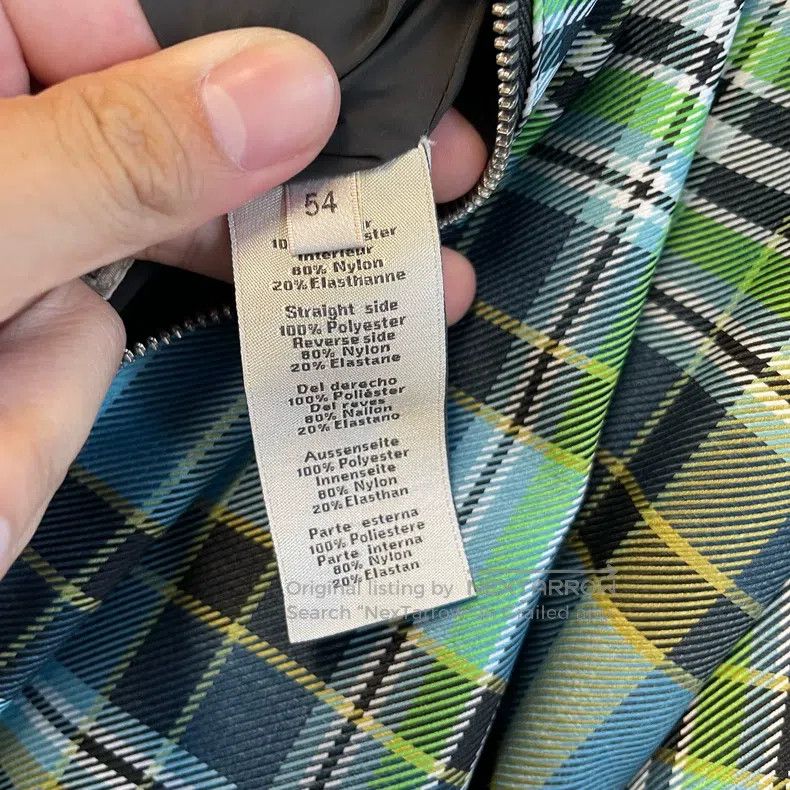 Hermes Hermes Green plaid and gray double-faced men's jacket Size US L / EU 52-54 / 3 - 4 Thumbnail