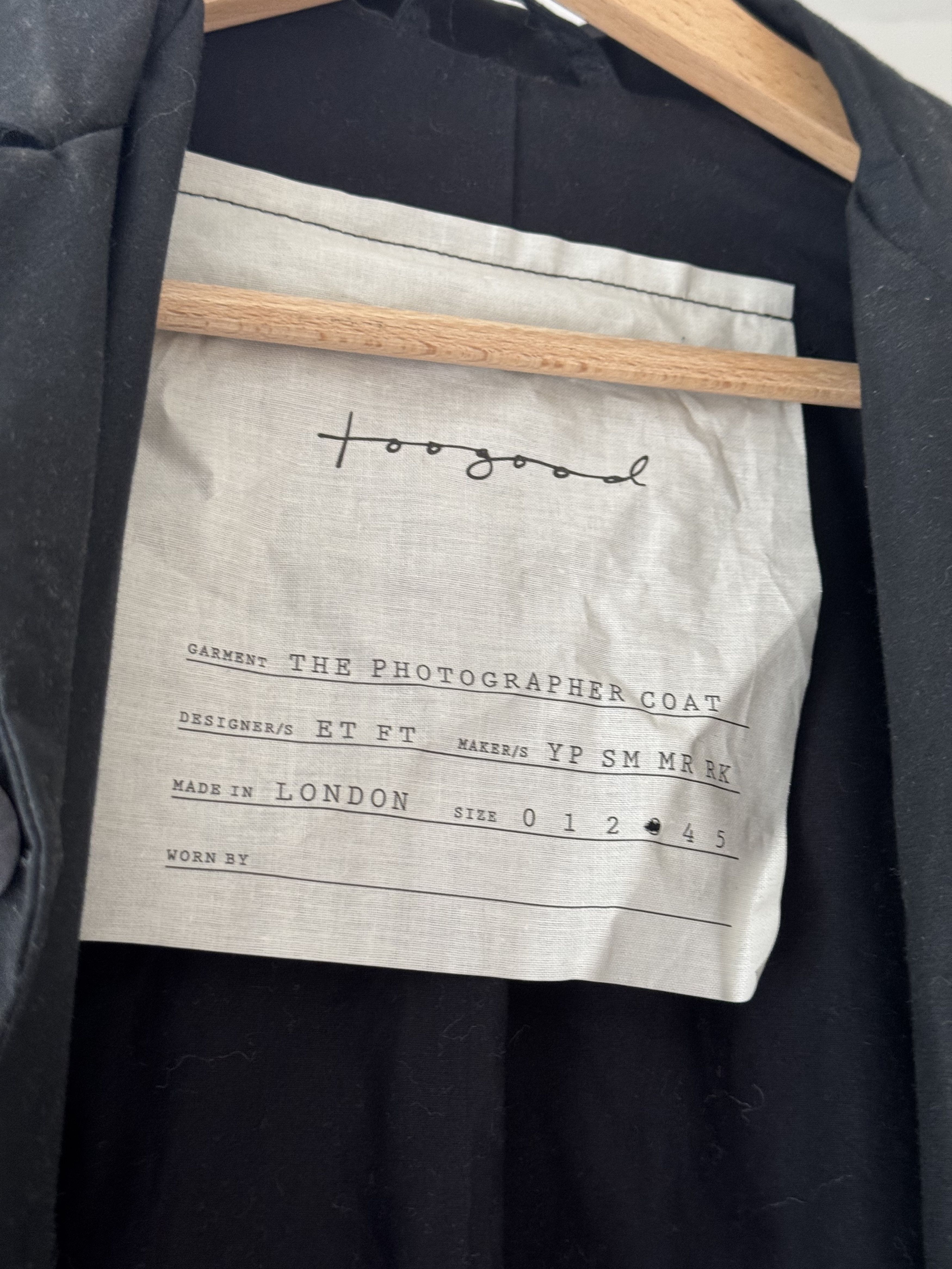 Toogood Toogood Photographers Jacket - Waxed Black Cotton Size US S / EU 44-46 / 1 - 3 Thumbnail