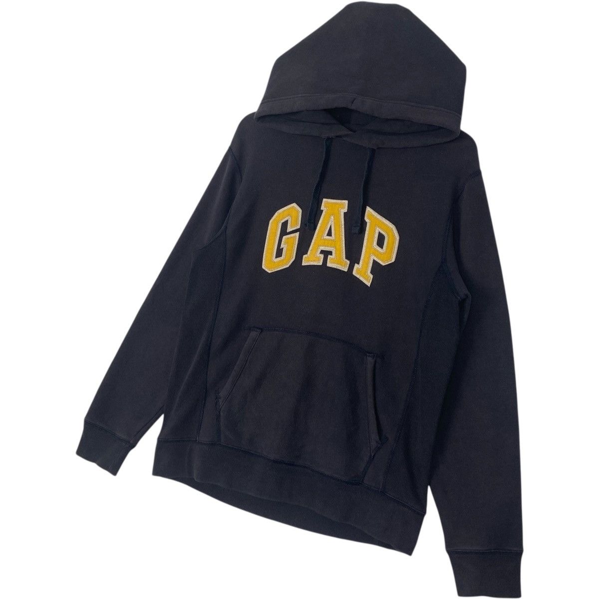 Vintage Vintage Gap Hoodie Big Logo Sweater Black Pullover Jumper S Size US S / EU 44-46 / 1 - 2 Thumbnail