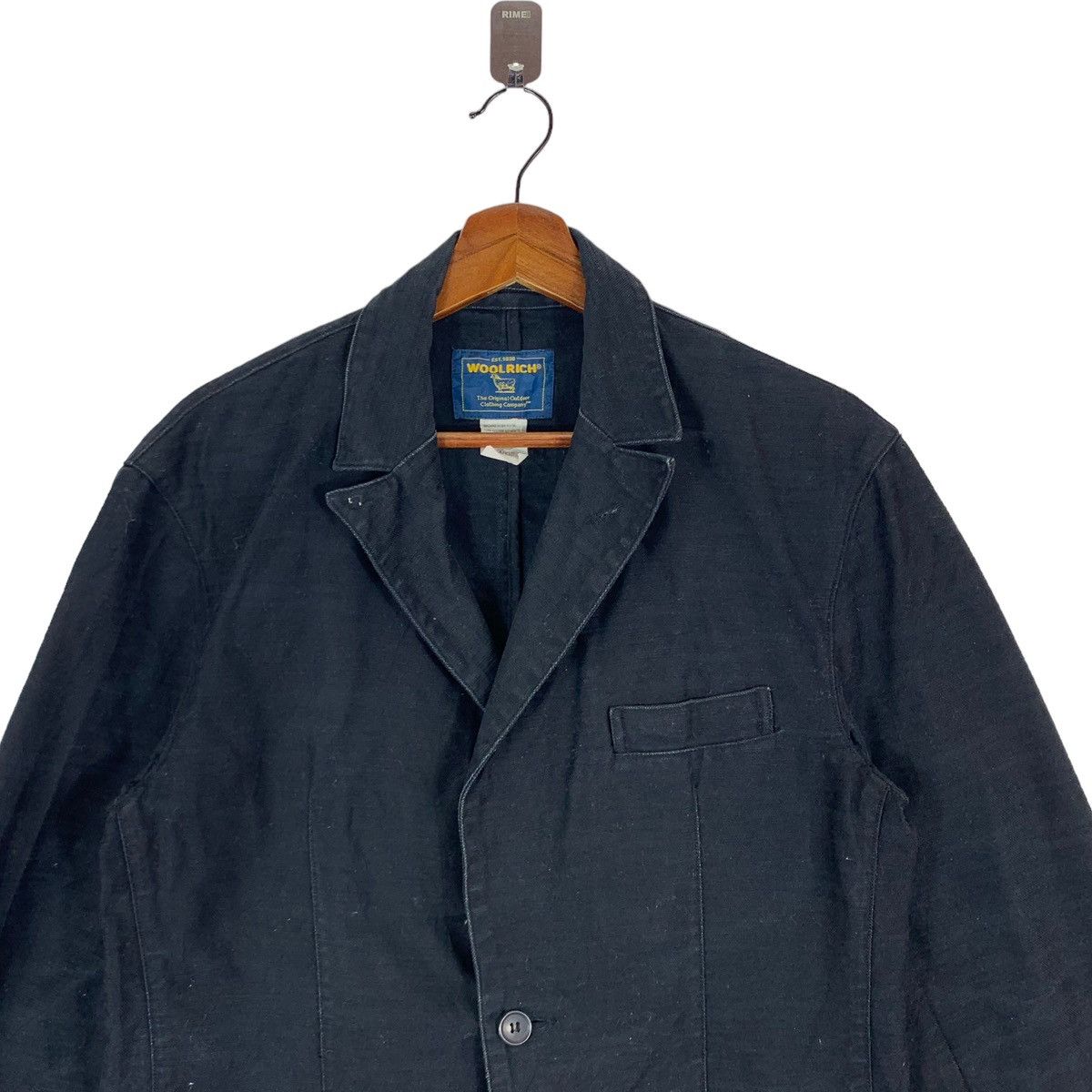 Vintage × Woolrich Woolen Mills Vintage Woolrich Woolen Mills Cotton Black Jacket Size L / US 10 / IT 46 - 4 Thumbnail