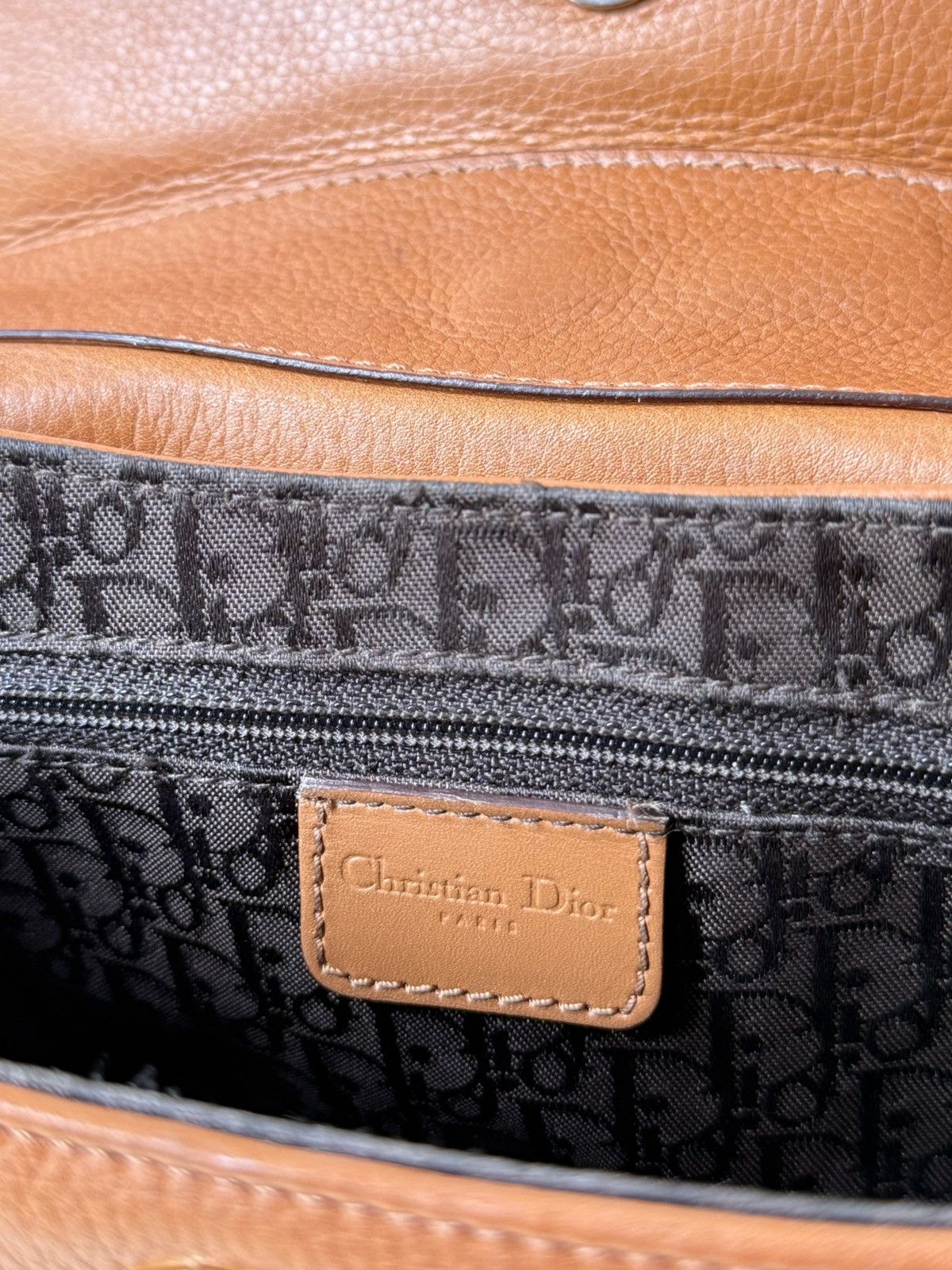 Dior Dior Brown Leather Street Chic Columbus Avenue Shoulder Bag Size ONE SIZE - 11 Thumbnail