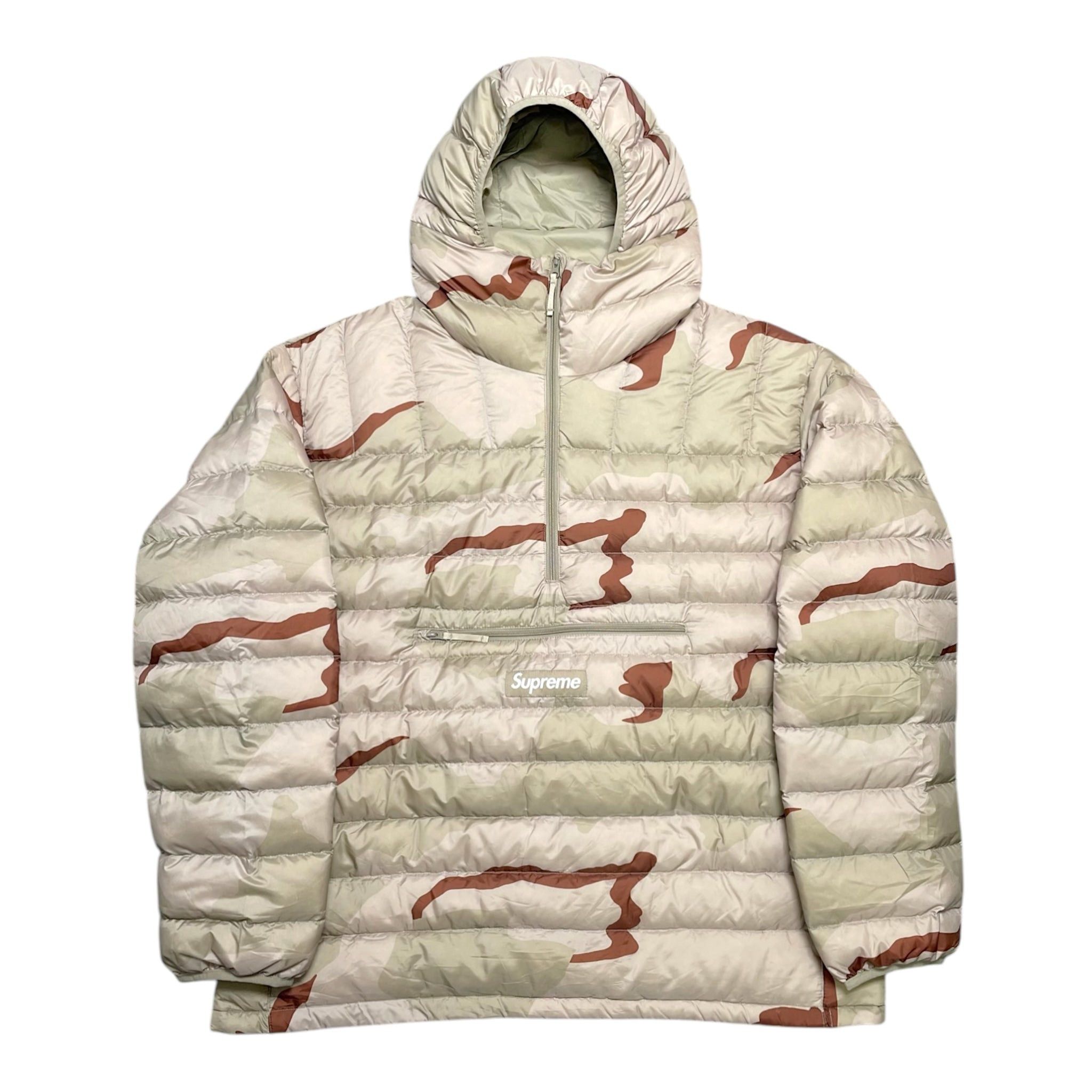 Supreme Micro Down Half Zip Hooded Pullover (FW24) Desert Camo | Grailed