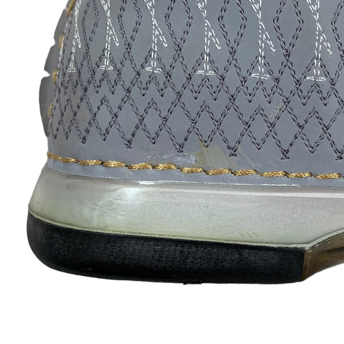 Jordan Brand VTG Air Jordan 23 XX3 Stealth Grey White Gold 2008 Sneakers Size US 6.5 / EU 39-40 - 3 Thumbnail