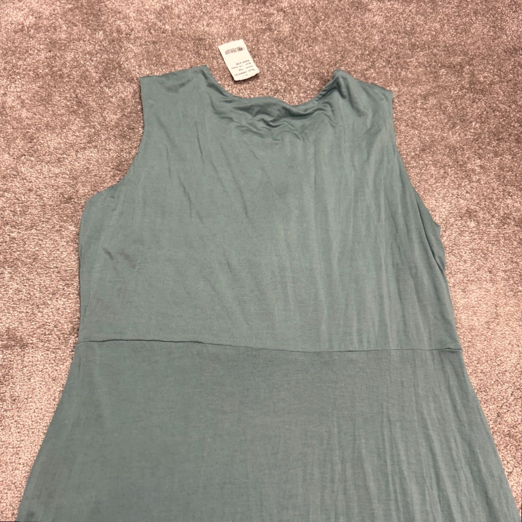 Vintage VINTAGE Suzanne Betro Maxi Dress Women Plus 1X Sleeveless Pastel Green Bohemian Soft Summer Casual Size XL / US 12-14 / IT 48-50 - 4 Thumbnail