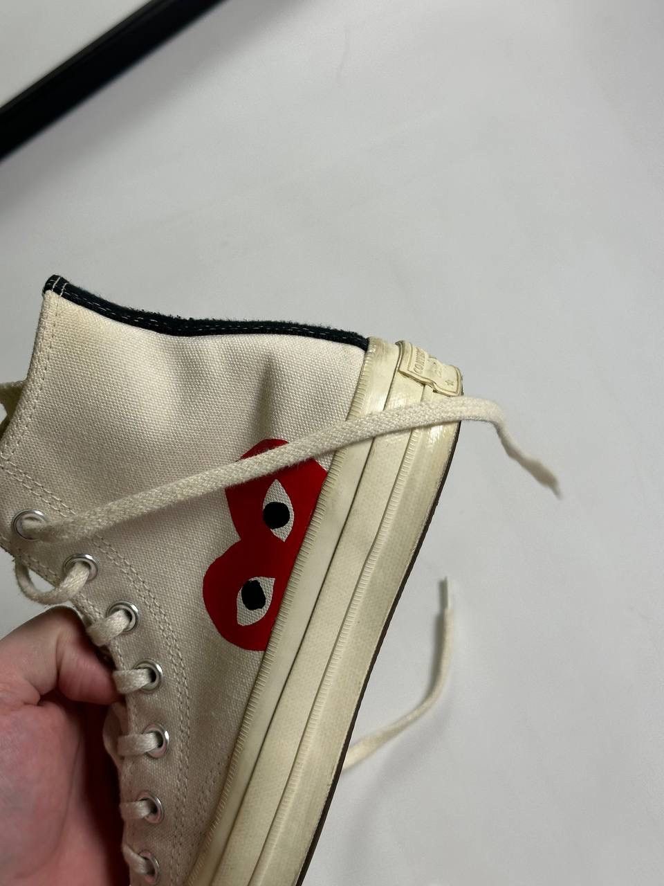 Comme des Garcons PLAY × Converse Cute Comme des Garcons Converse Sneakers 🔥 Size US 6.5 / IT 36.5 - 12 Thumbnail