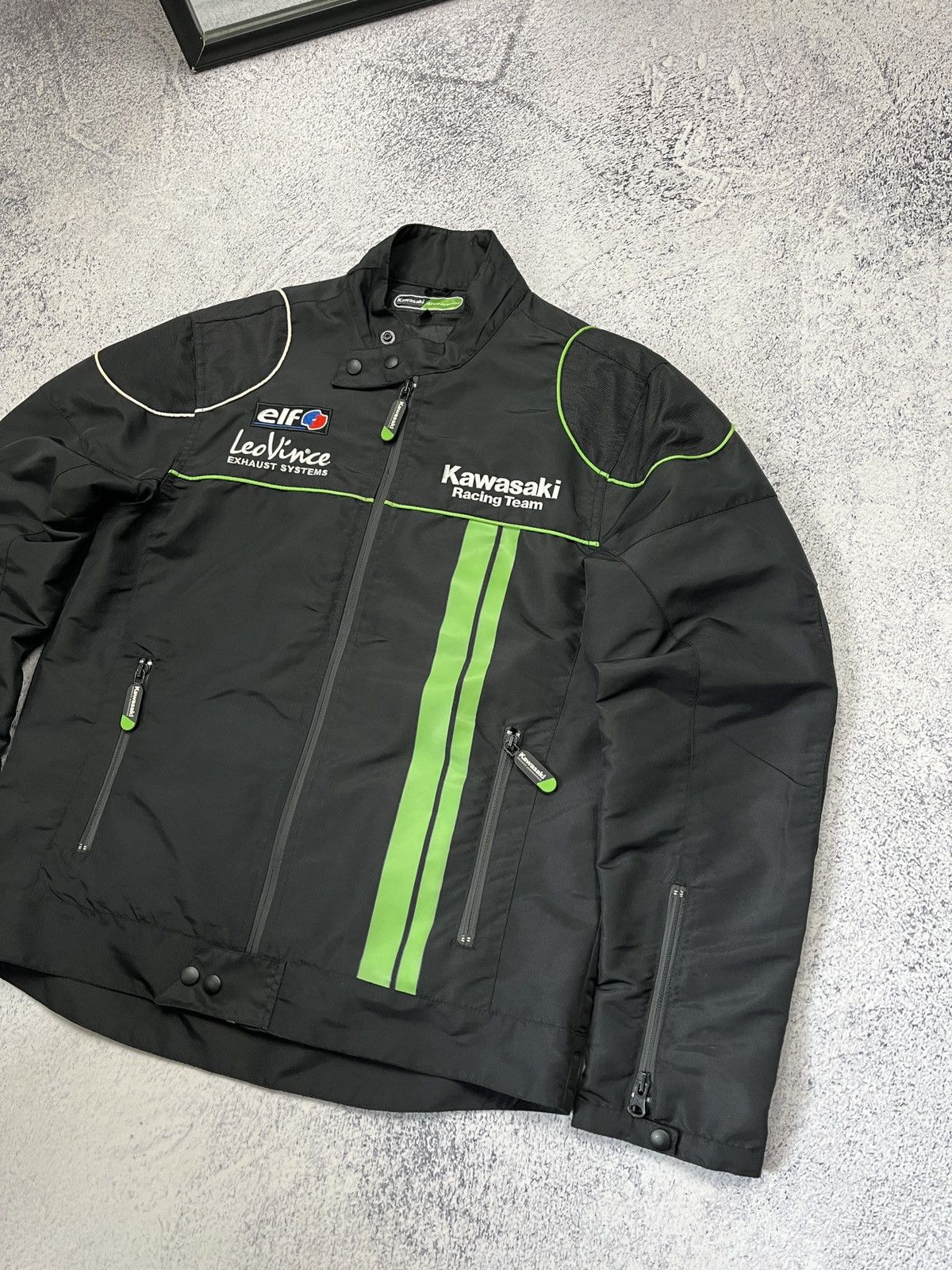 Japanese Brand Vintage Y2K Kawasaki Racing Jacket Moto Big Logo Hype Rare Size M / US 6-8 / IT 42-44 - 5 Thumbnail