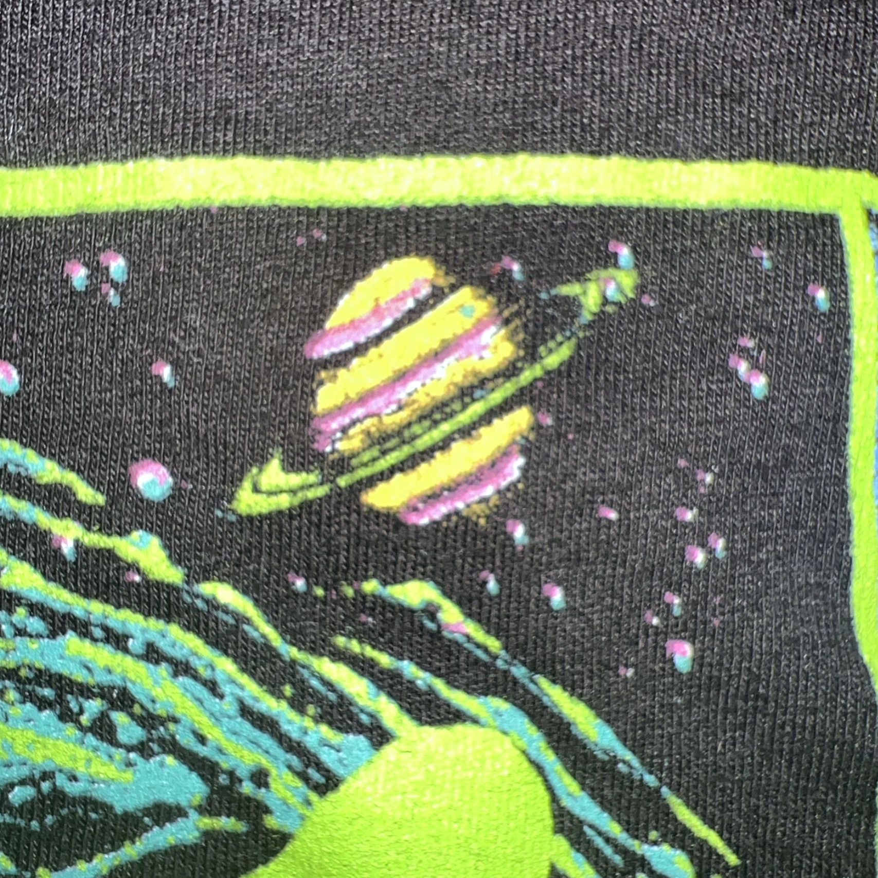 Etro MTV Shirt Unisex Adults T-Shirt 80s Retro UFO Aliens Space Galaxy Logo Black Small Crew Neck Short Sleeve Graphic Print Modern Edition Size US S / EU 44-46 / 1 - 5 Thumbnail