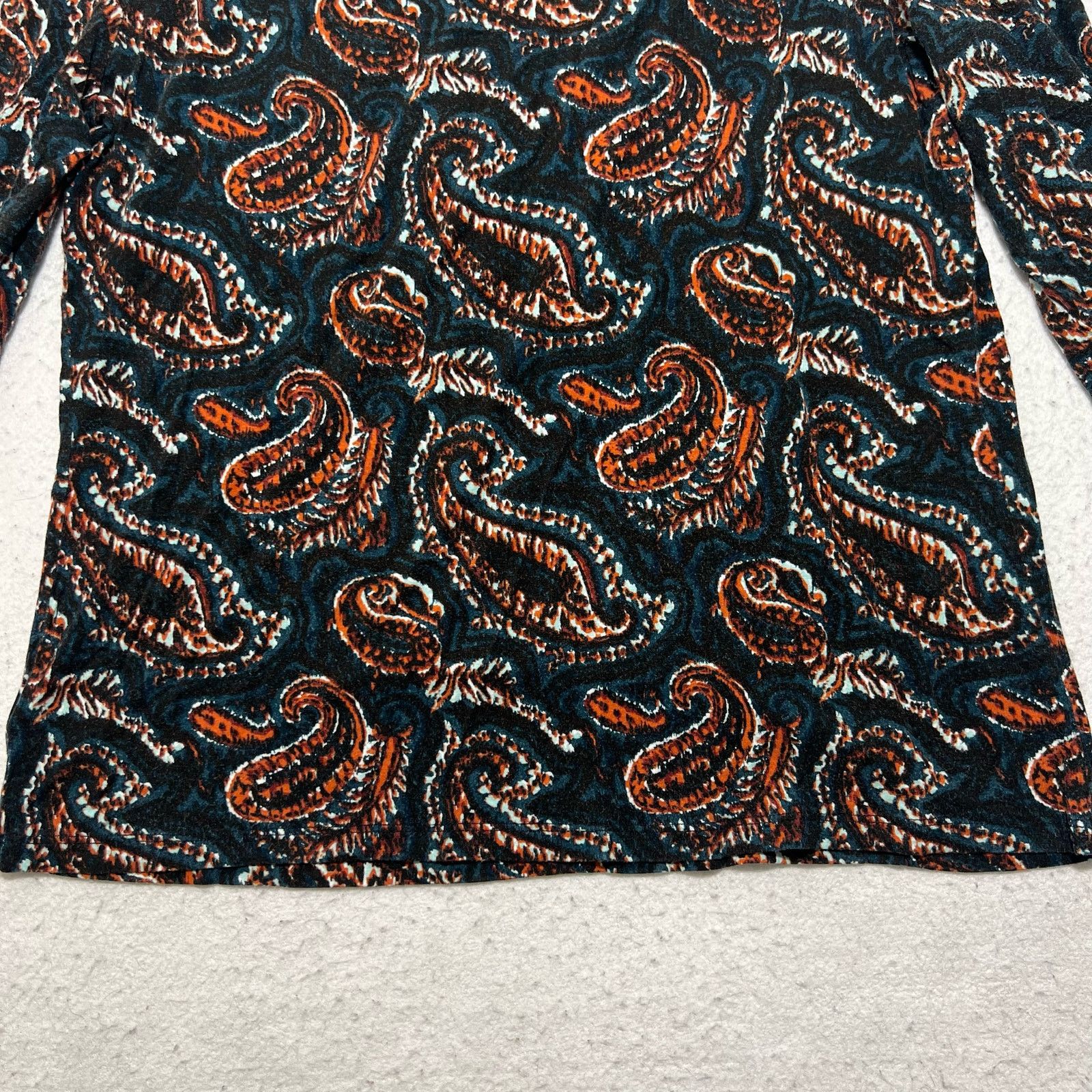 Other Talbots Long Sleeve Paisley Patterned Pullover T Shirt Top Size M / US 6-8 / IT 42-44 - 12 Thumbnail