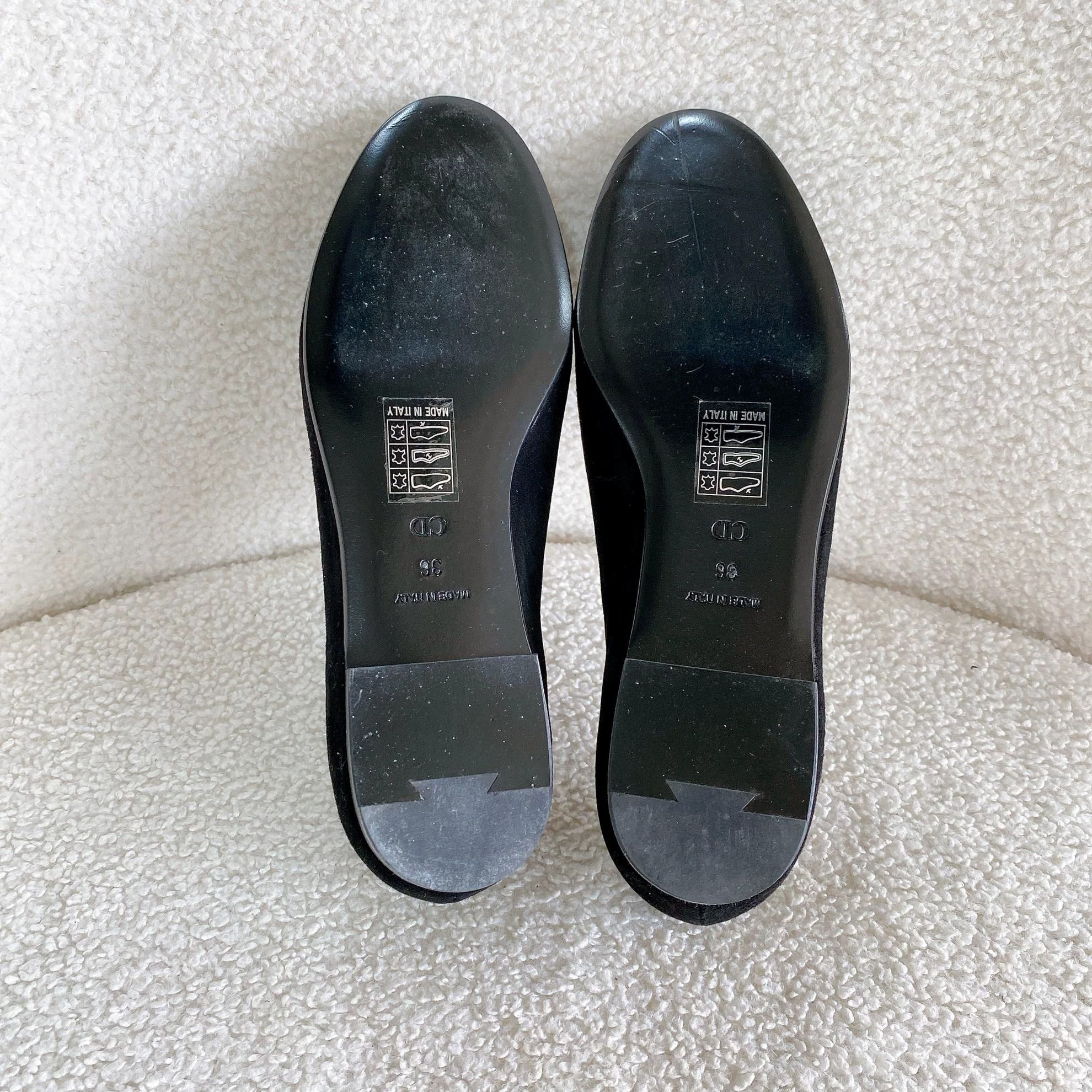 Dior Christian Dior Black Low-Heel Casual Shoes 36 0787 Size US 5.5 / IT 35.5 - 6 Thumbnail