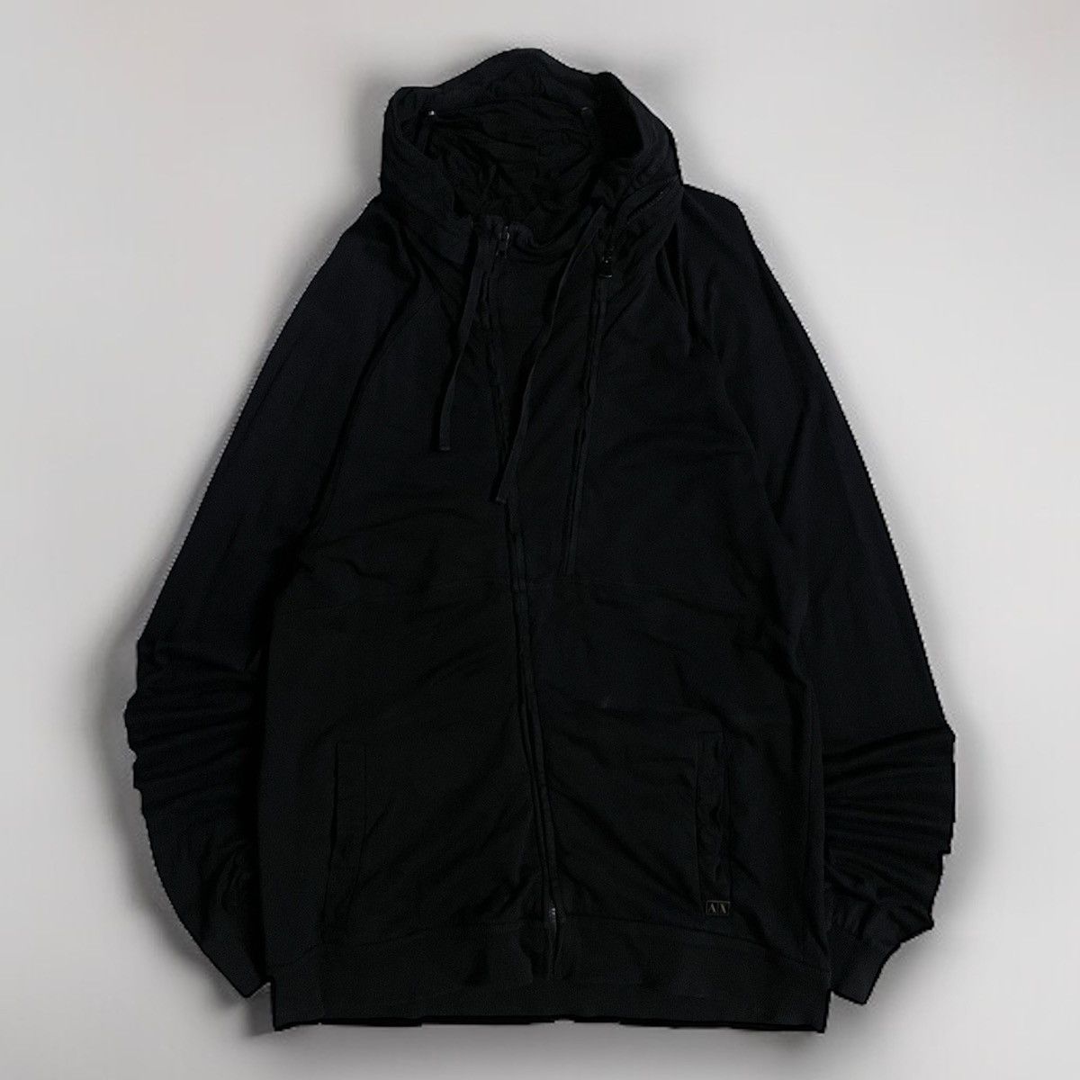 If Six Was Nine Vintage Black Armani Exchange AX Zipper Hoodie Bondage Size US L / EU 52-54 / 3 - 1 Thumbnail