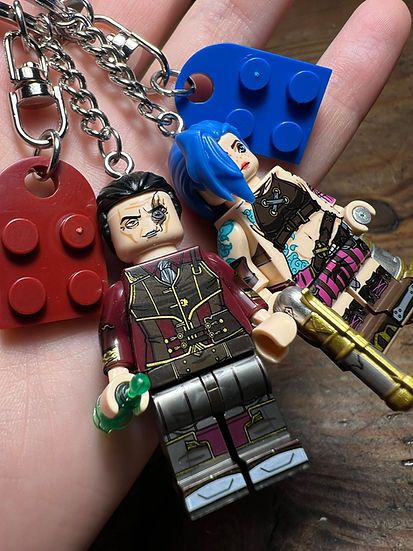 Cartoon Network × Handmade irritated studio arcane jinx silco anime keychain minifigure Size ONE SIZE - 1 Thumbnail