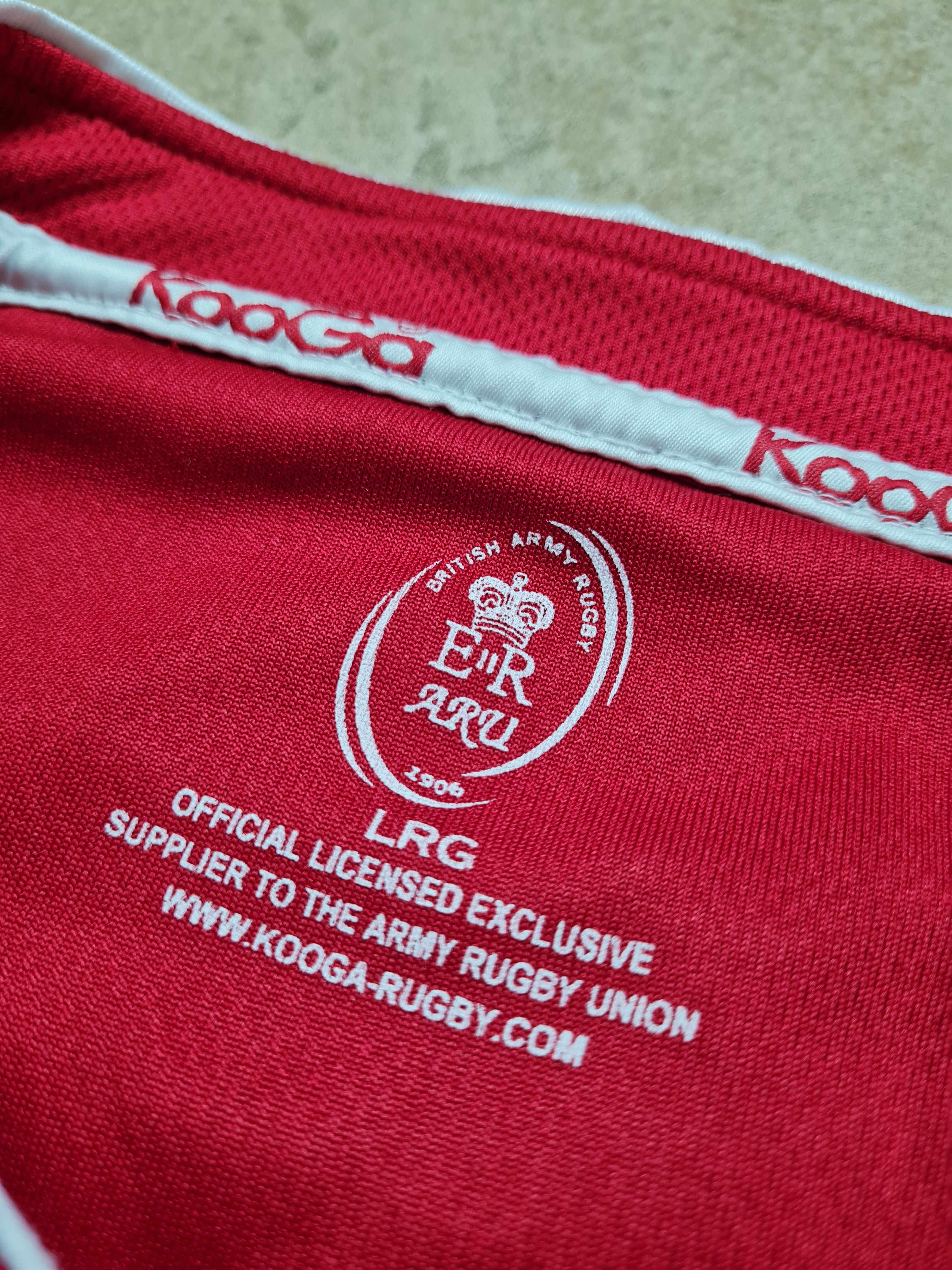 Other Kooga Jersey British Army Rugby Home Shirt 2010 Red Top Size US L / EU 52-54 / 3 - 13 Thumbnail
