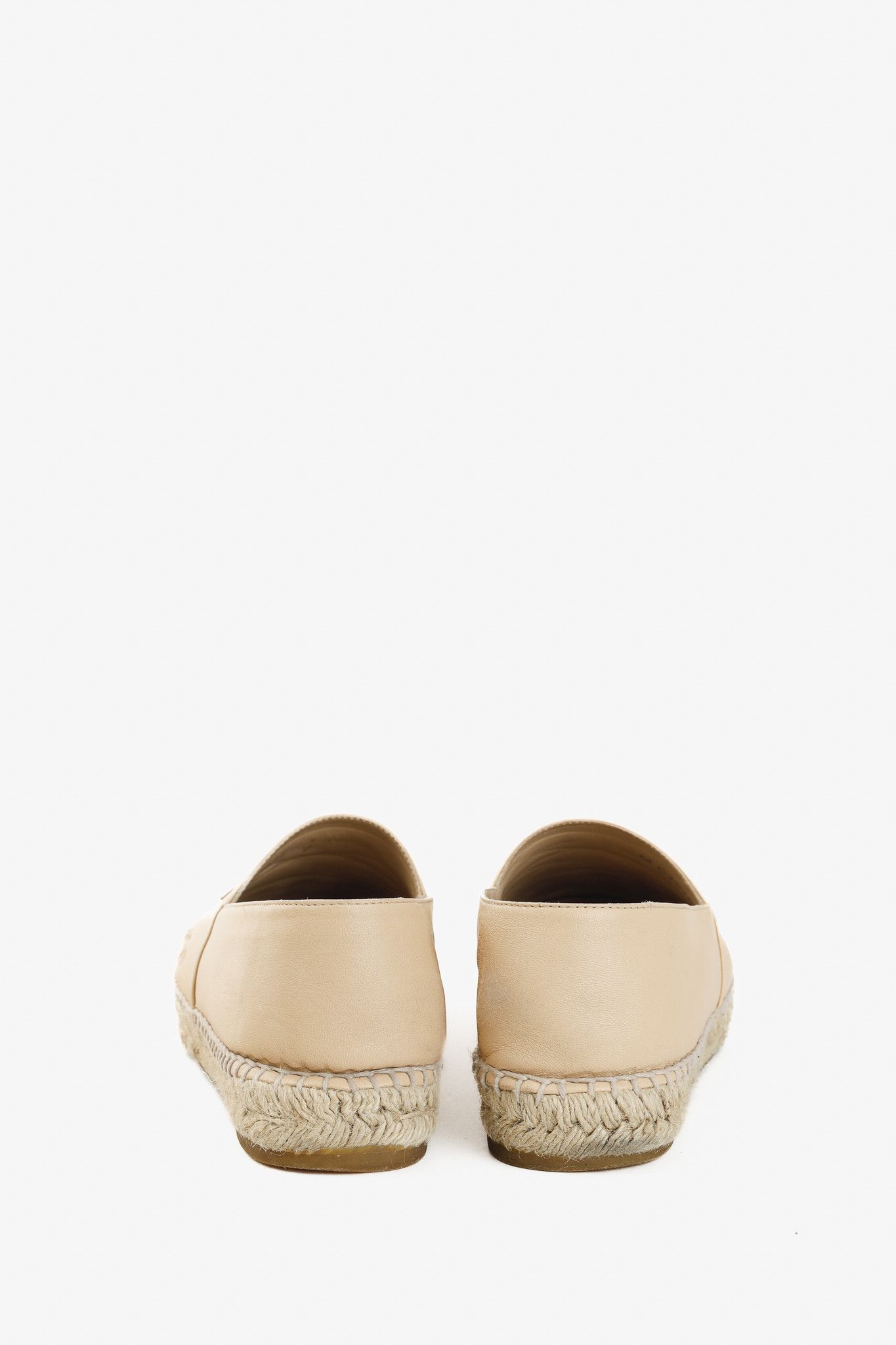 Chanel Chanel Espadrilles in Beige and Black Lambskin Size US 10.5 / IT 40.5 - 4 Thumbnail