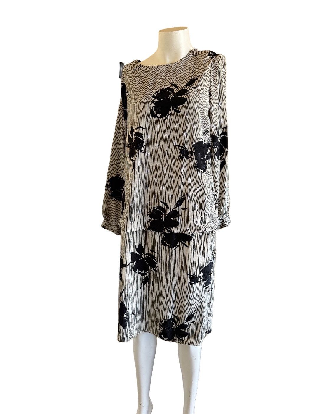 Other Maree L Vintage dress Jamaica grey black midi tiered long Size M / US 6-8 / IT 42-44 - 1 Thumbnail