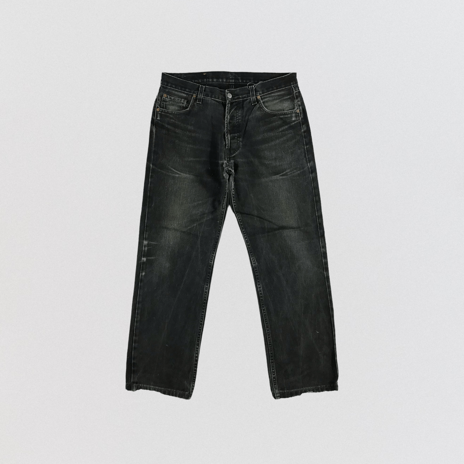 Levi's Vintage 90s Levis 501 Faded Black Jeans-JM2582 Size US 34 / EU 50 - 1 Thumbnail