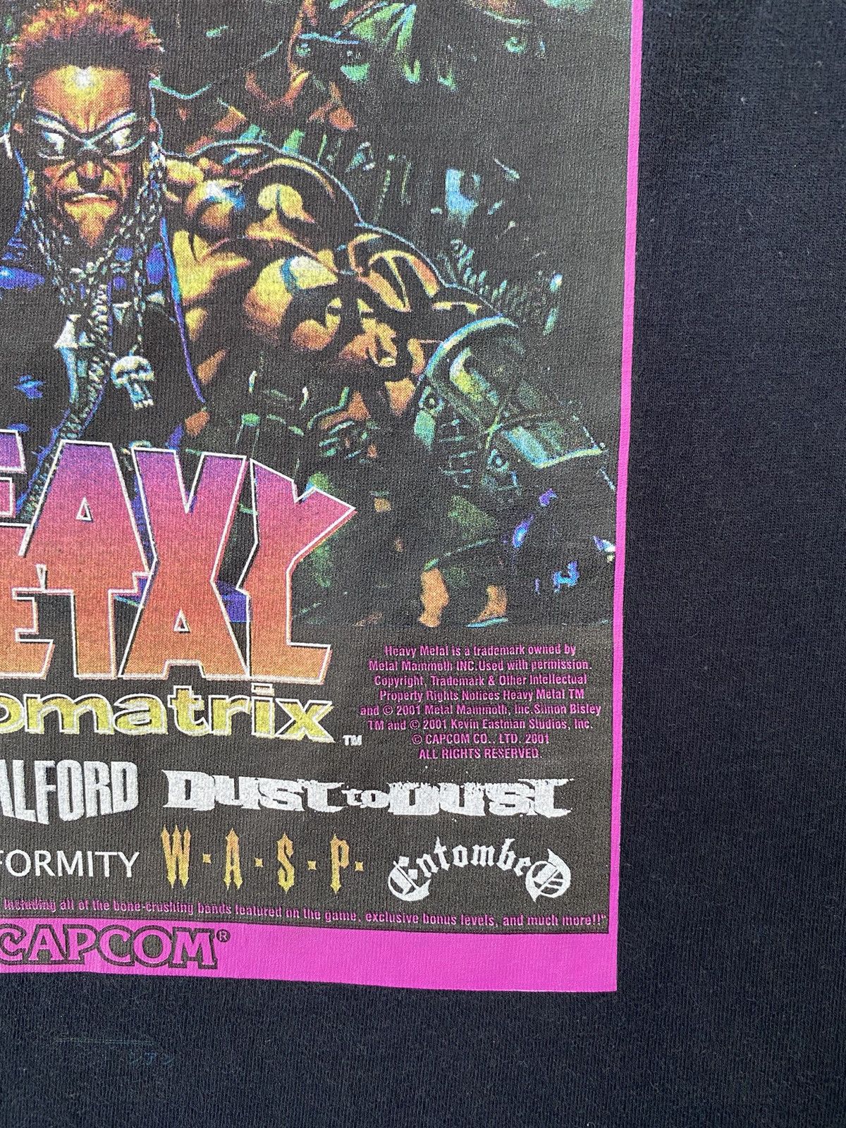 Vintage Rare💥Vintage Heavy Metal Geomatrix Megadeth, Entombed Game Size US L / EU 52-54 / 3 - 4 Thumbnail
