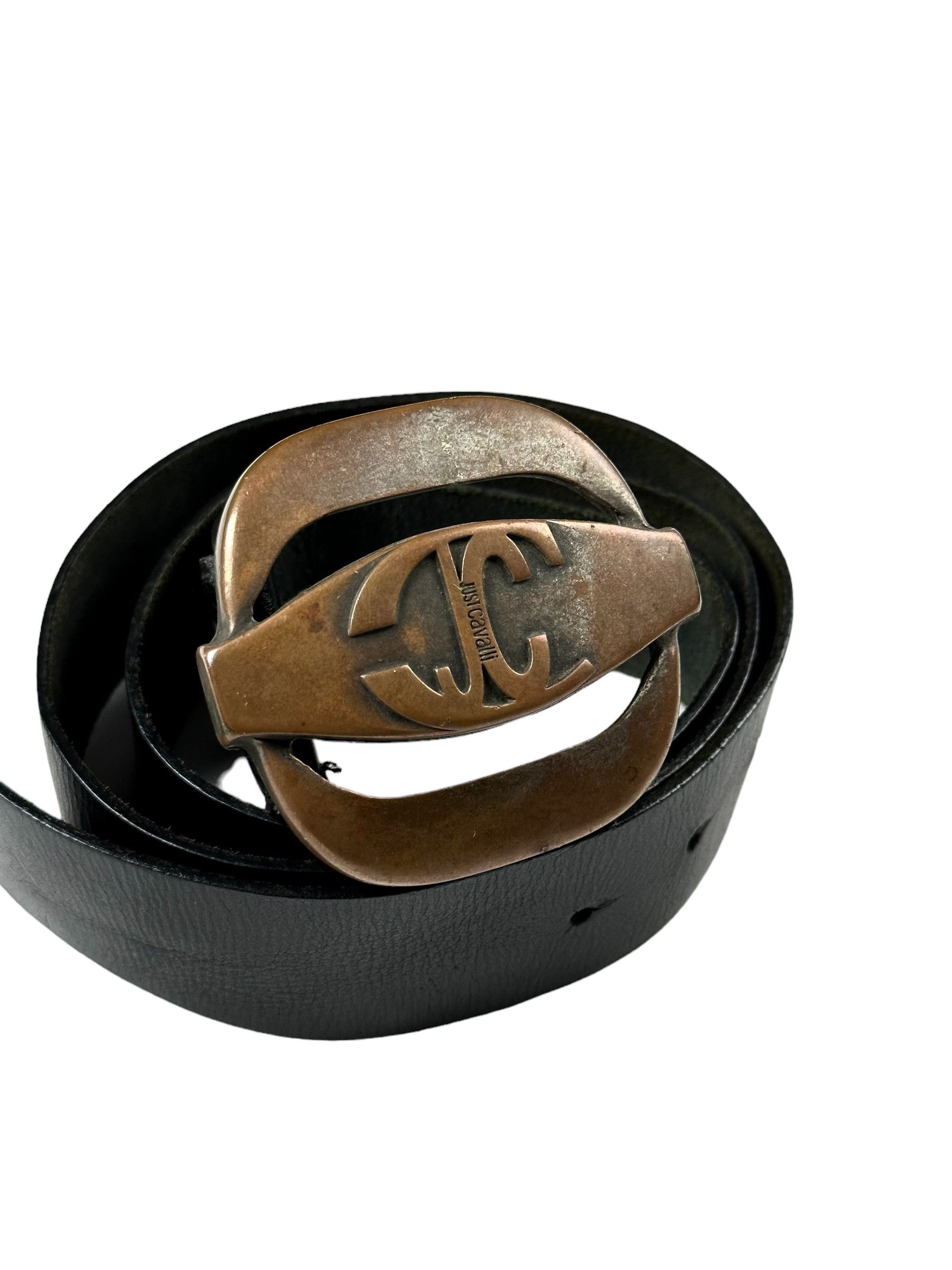 Roberto Cavalli Vintage Just Cavalli genuine leather heavy vintage belt Size ONE SIZE - 2 Thumbnail