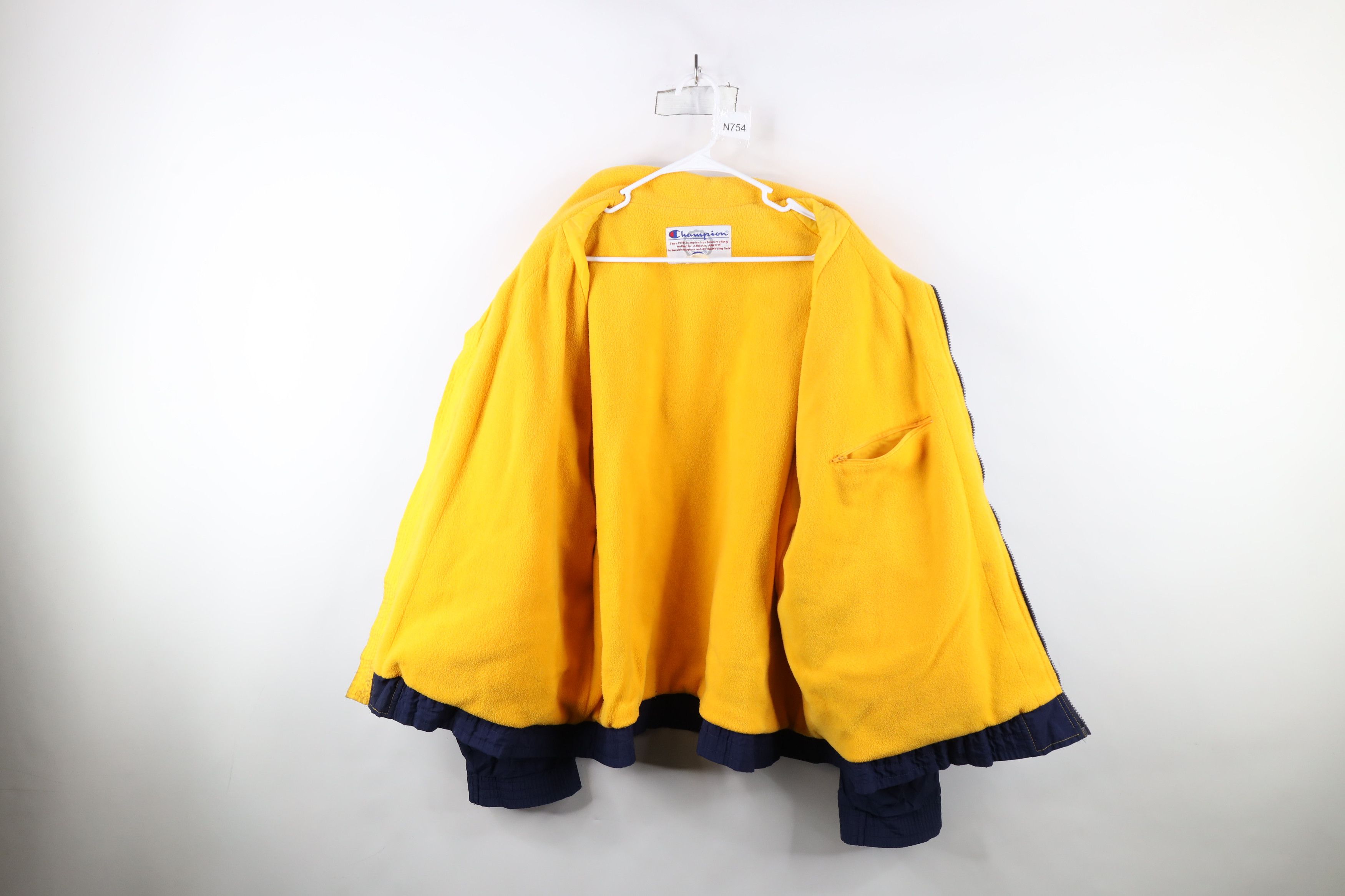 Champion × Vintage Vintage 90s Champion University of Michigan Lined Jacket Size US XXL / EU 58 / 5 - 10 Thumbnail