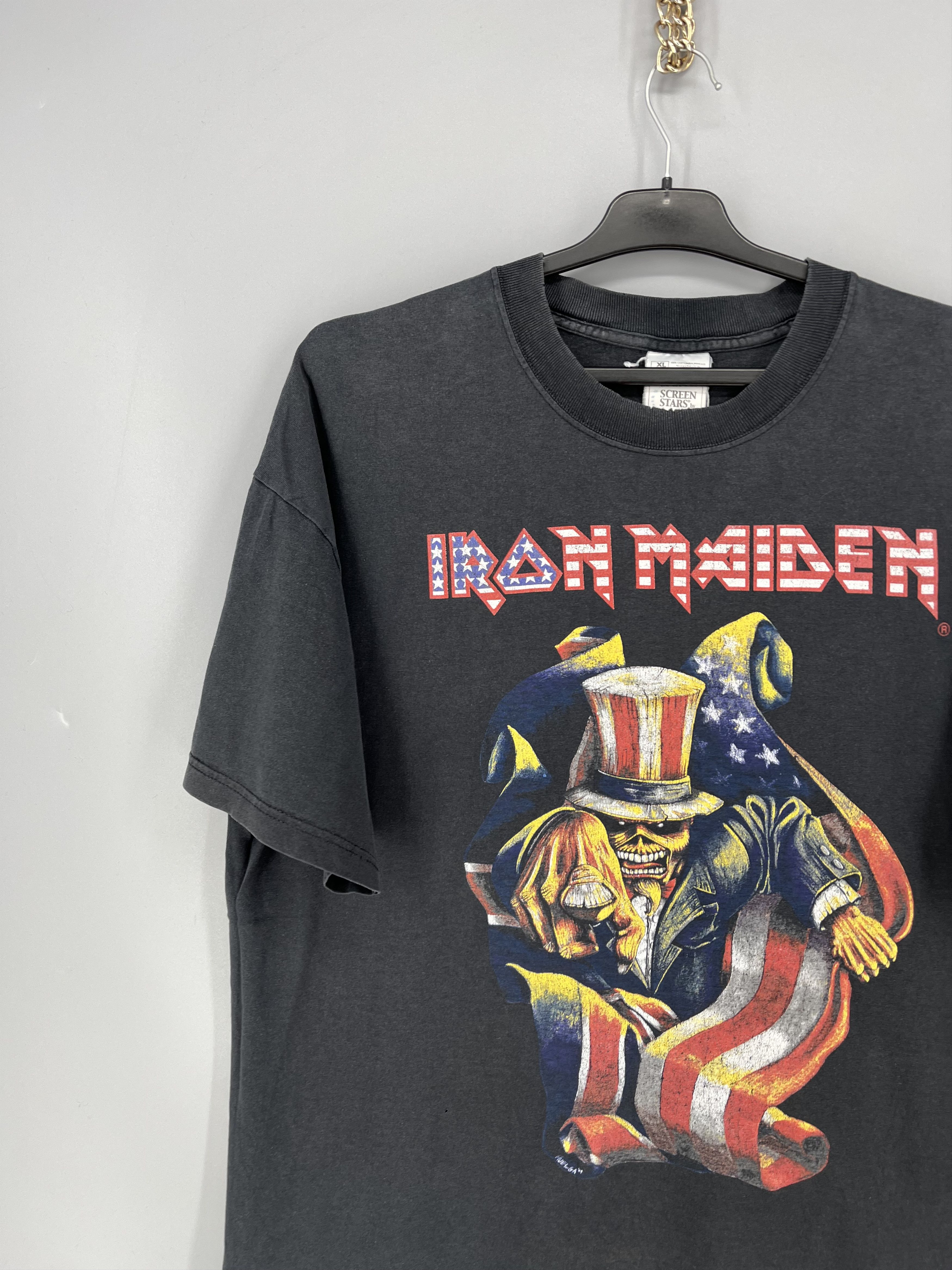 Vintage Iron Maiden 2001 US Tour Men T-shirt Size XL Size US XL / EU 56 / 4 - 4 Thumbnail