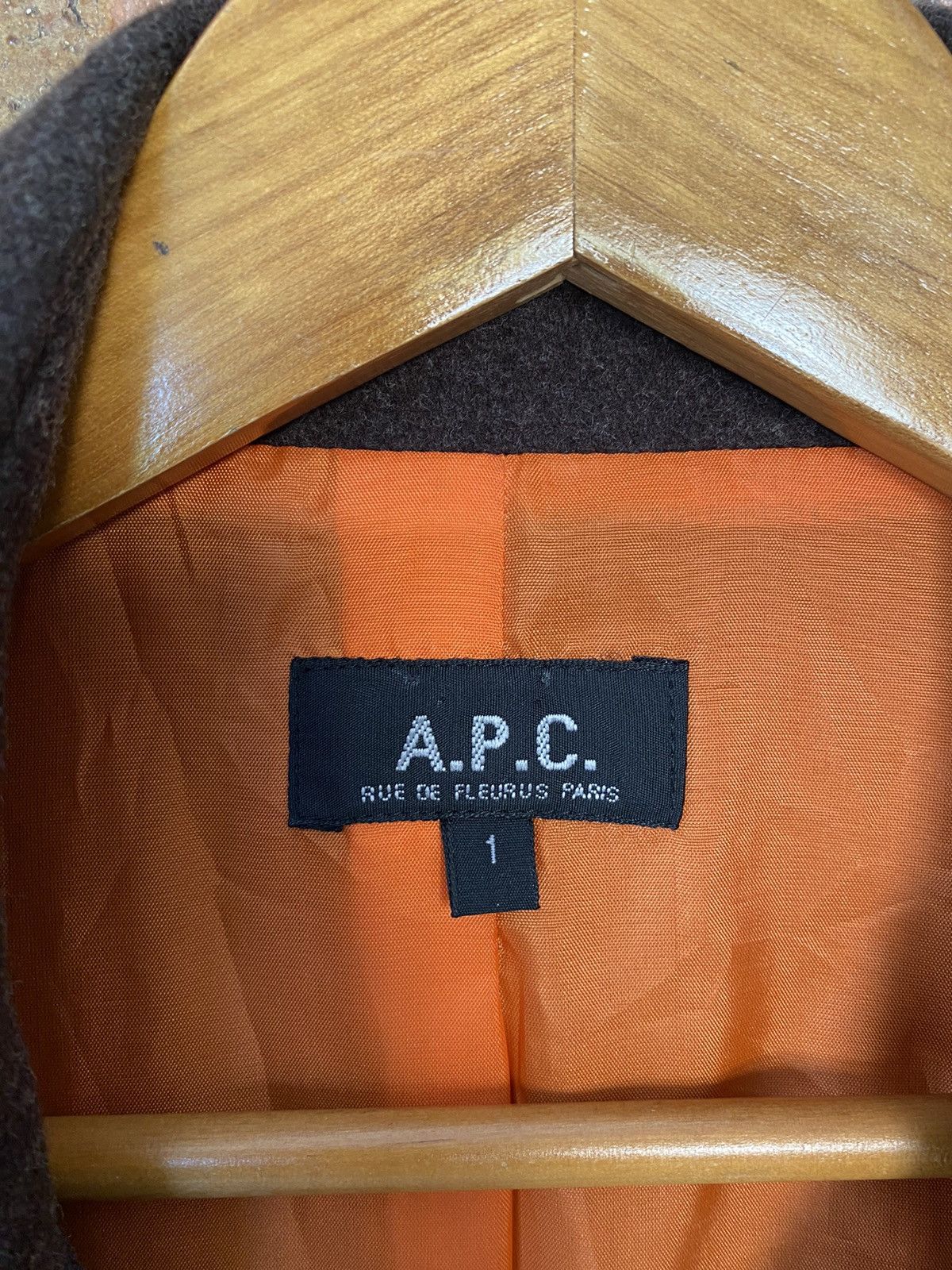A.P.C. AW2003 Double collar wool heavy coat parka Size US M / EU 48-50 / 2 - 14 Thumbnail