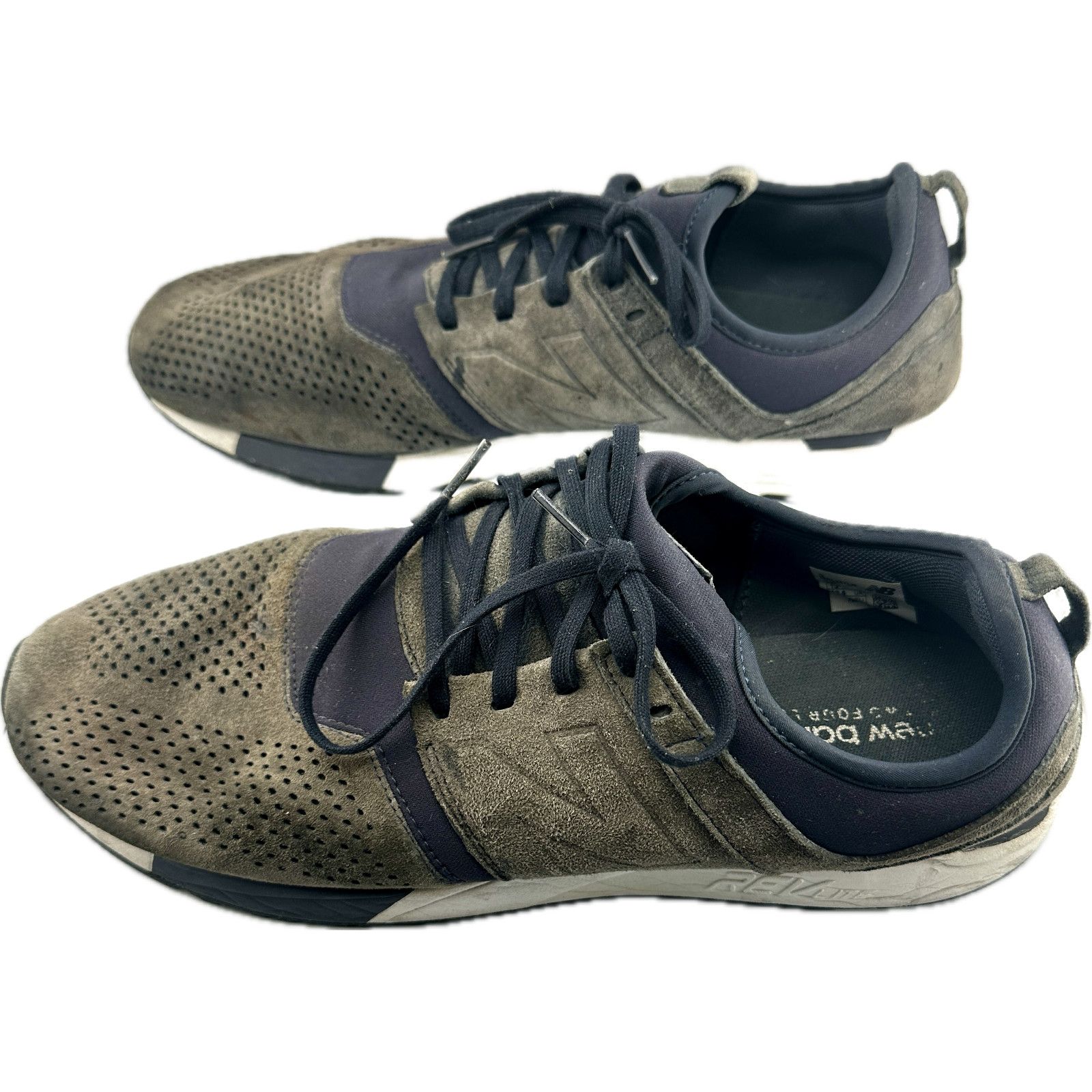 New Balance men 13 New Balance 247 Rev Lite Green Suede Mesh Running Size US 13 / EU 46 - 2 Thumbnail