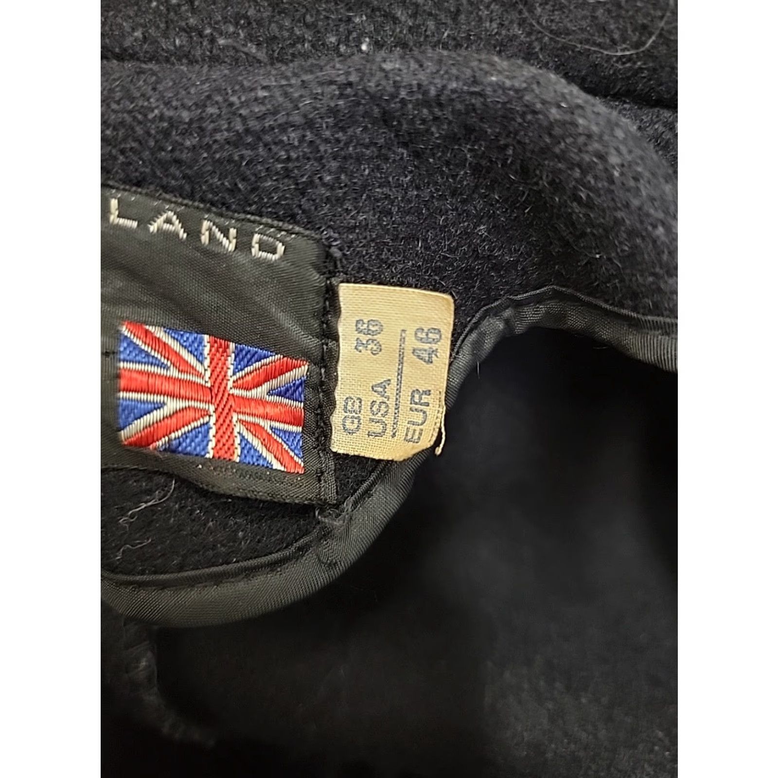 Gloverall VINTAGE Gloverall Peacoat Mens Coat 36 Black Wool Cotton Rayon M Made In England Mens Regular Size 36 Black Pea Coat Size US 36 / EU 52 - 6 Thumbnail